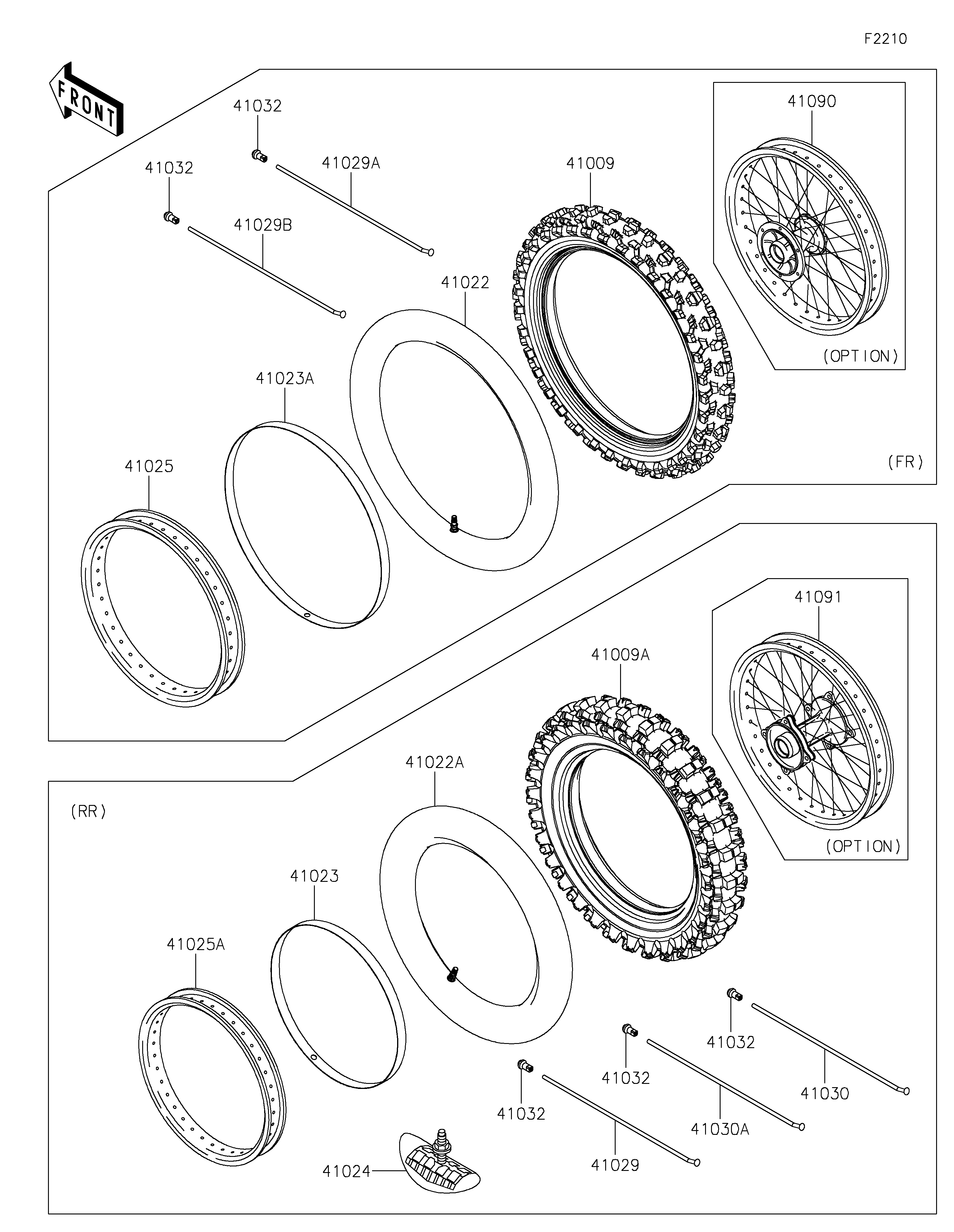 Wheels/Tires ภาพแยกชิ้นส่วน