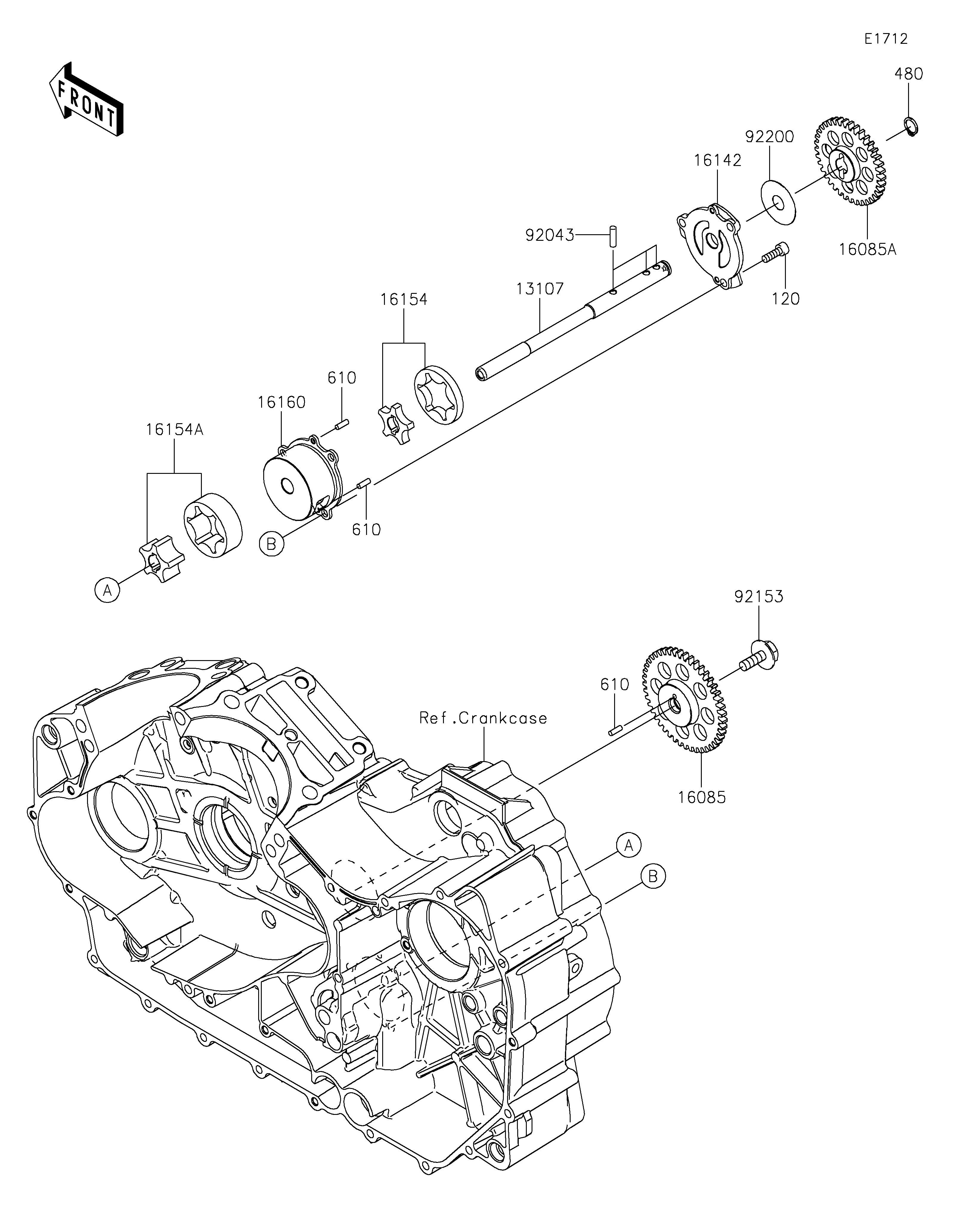 Oil Pump Sơ đồ tách chi tiết