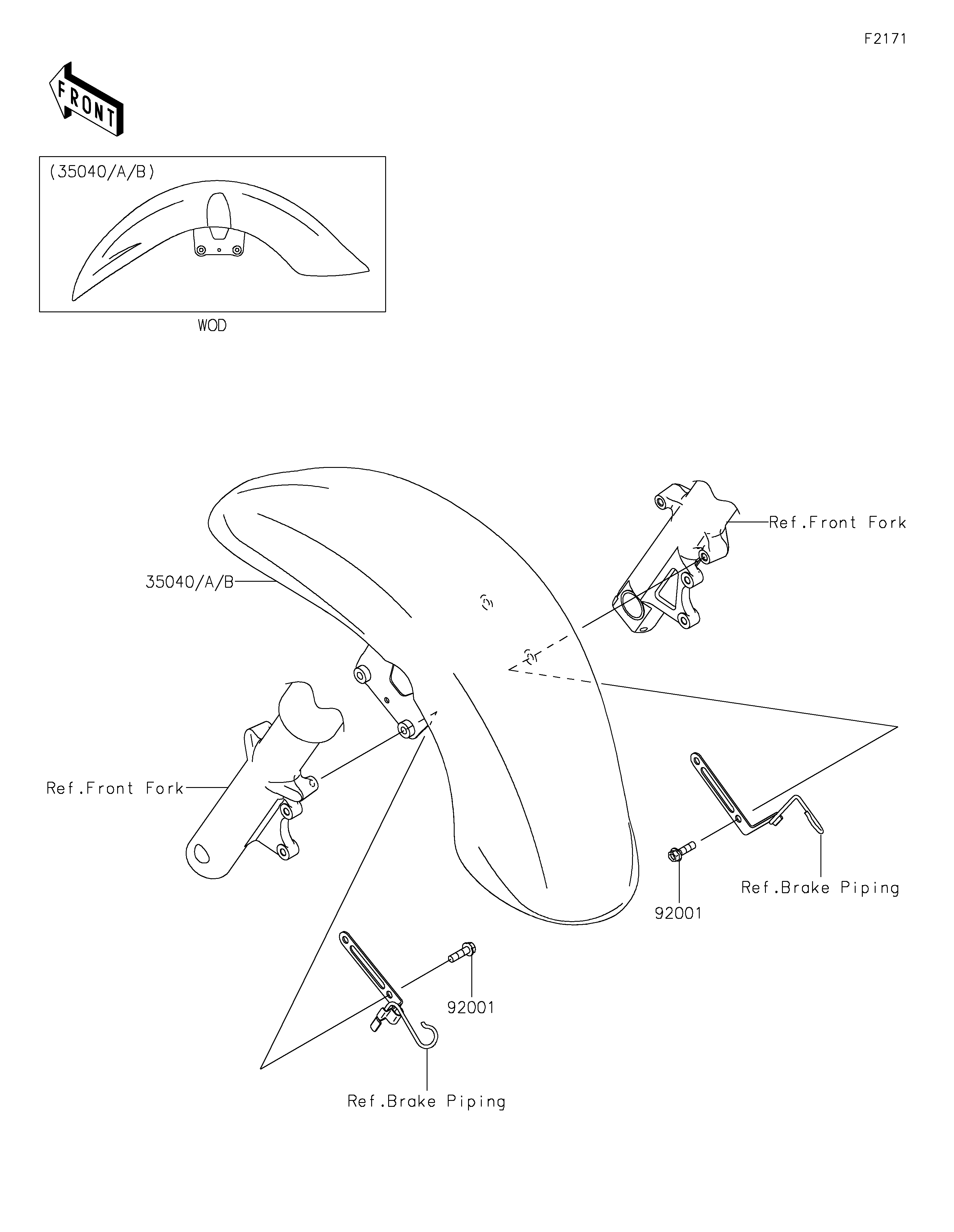 Front Fender(s) ภาพแยกชิ้นส่วน