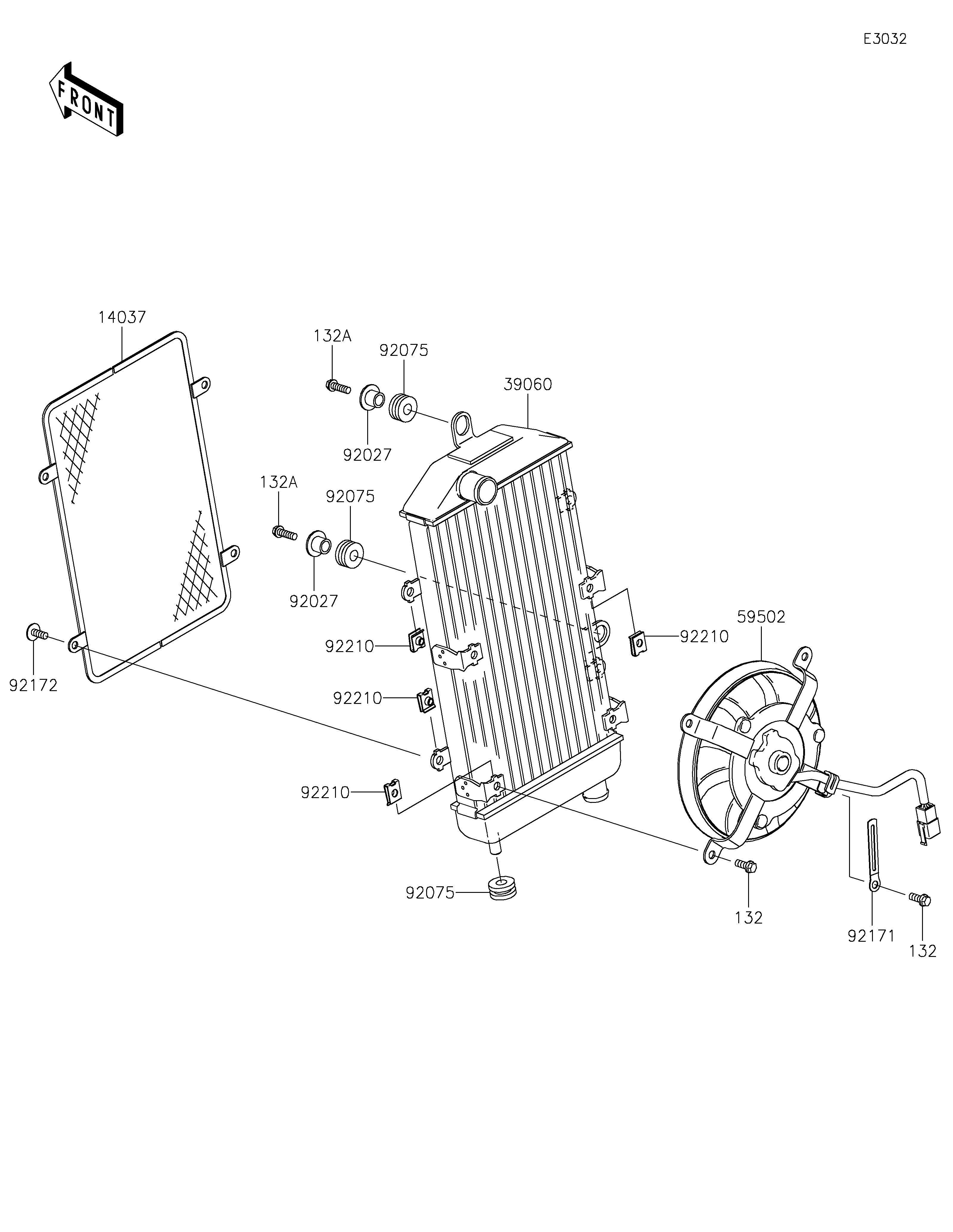 Radiator ภาพแยกชิ้นส่วน