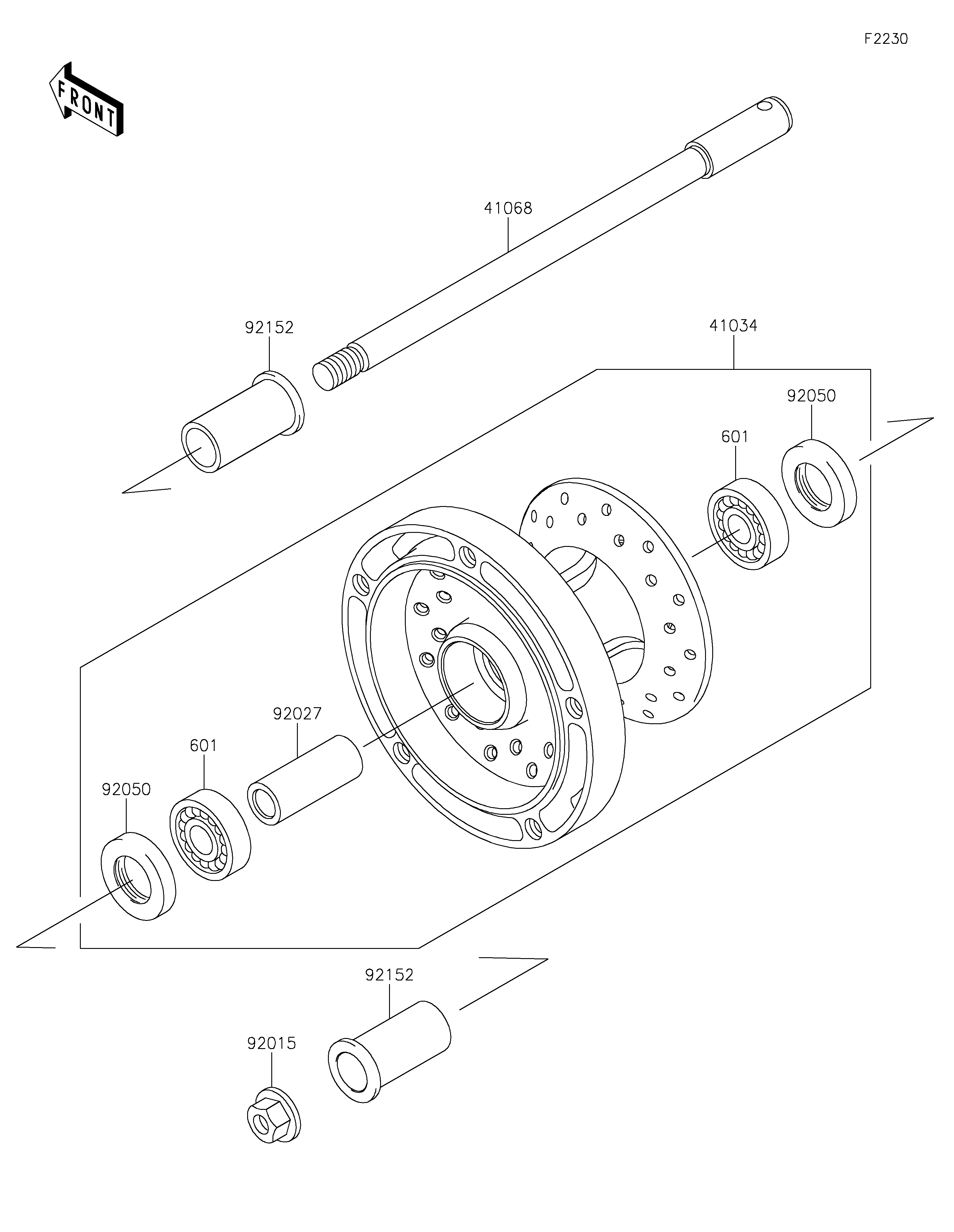 Front Wheel Exploded diagrams