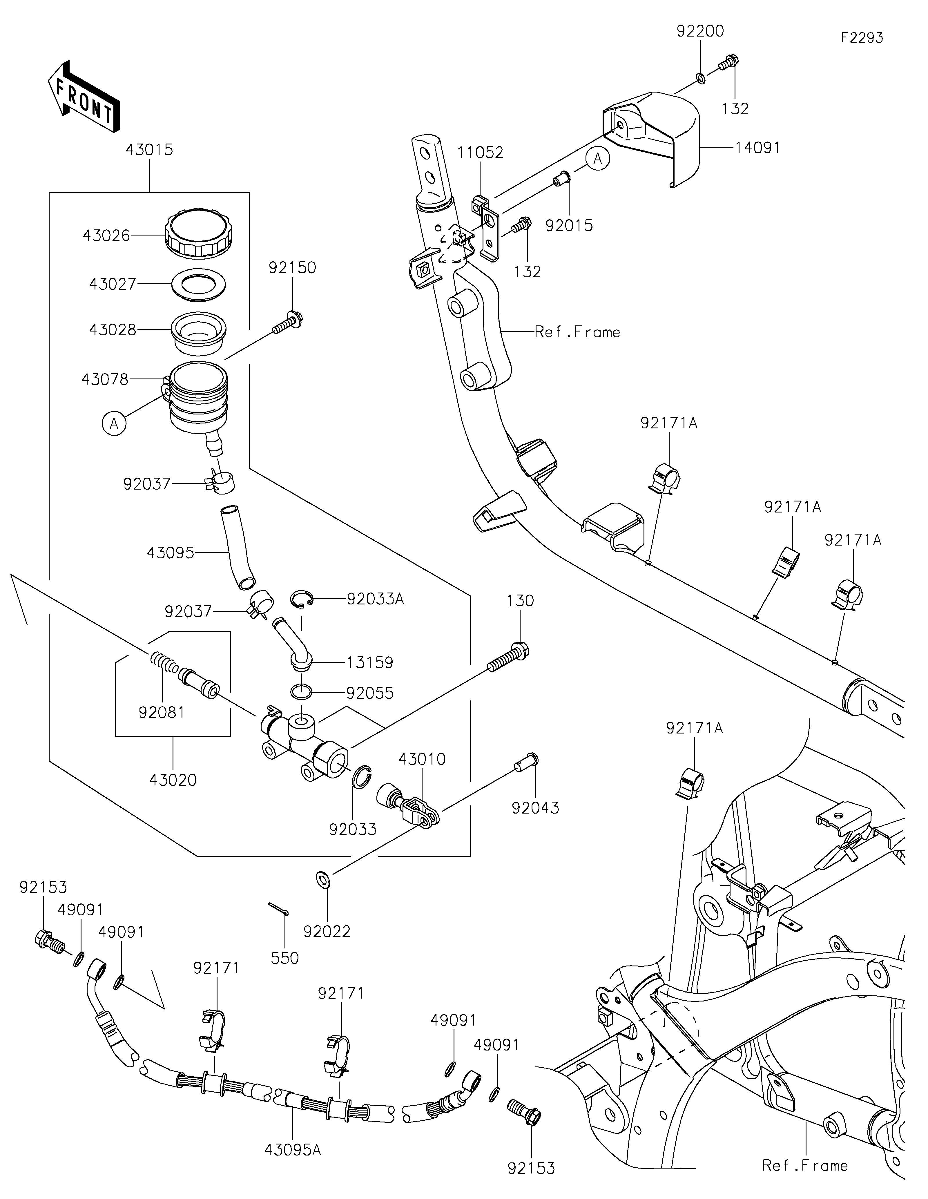 Rear Master Cylinder Despieces