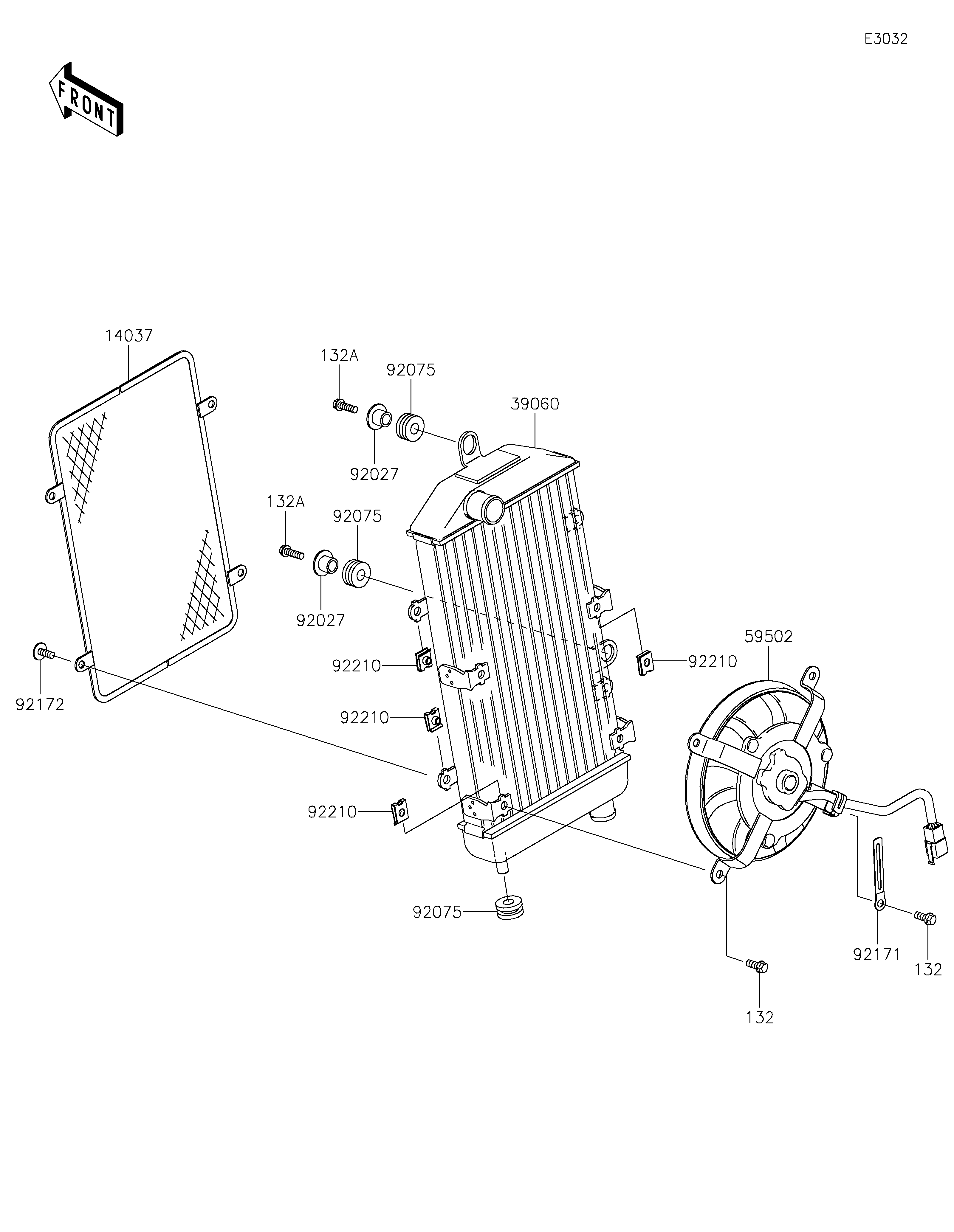 Radiator ภาพแยกชิ้นส่วน