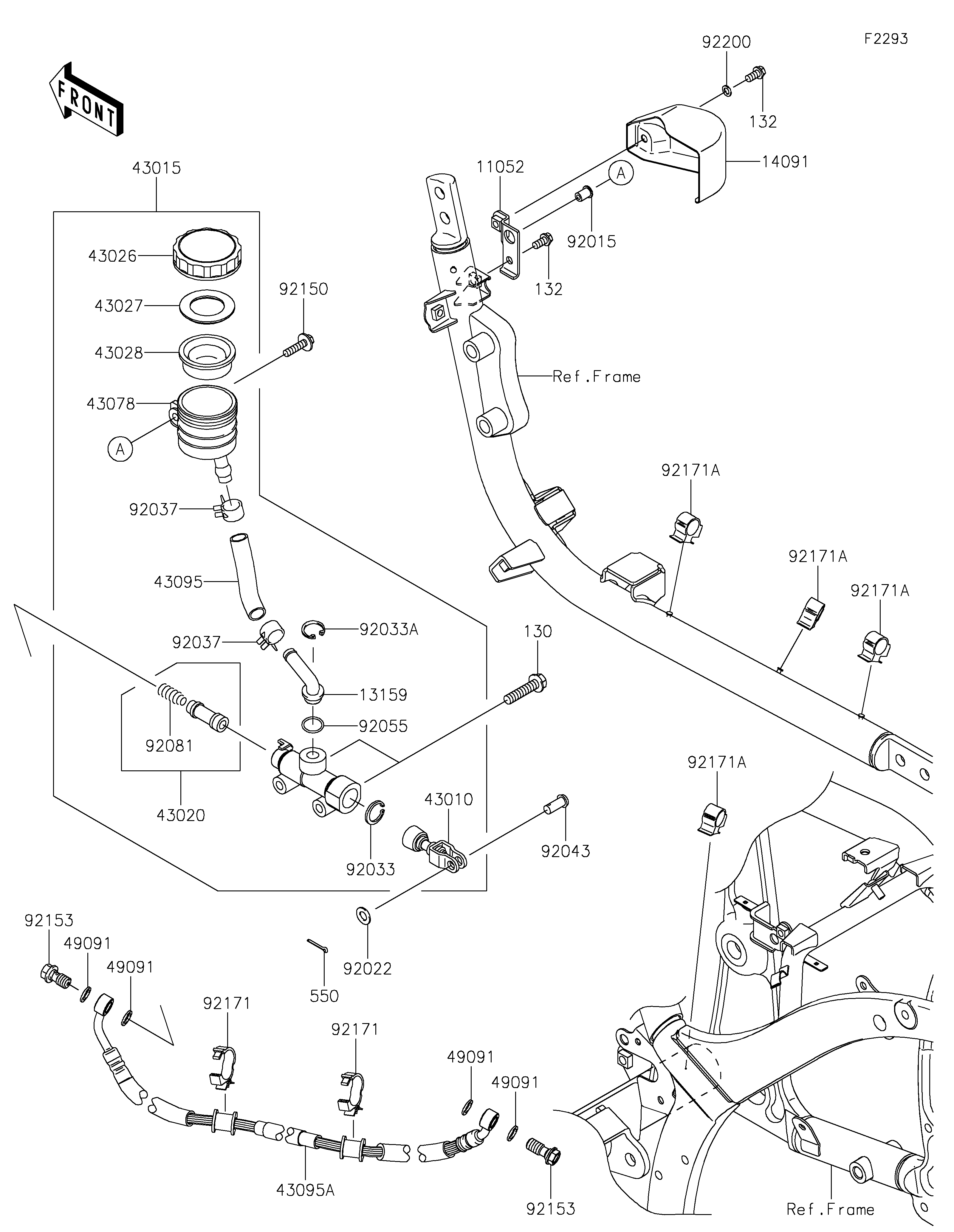 Rear Master Cylinder Despieces