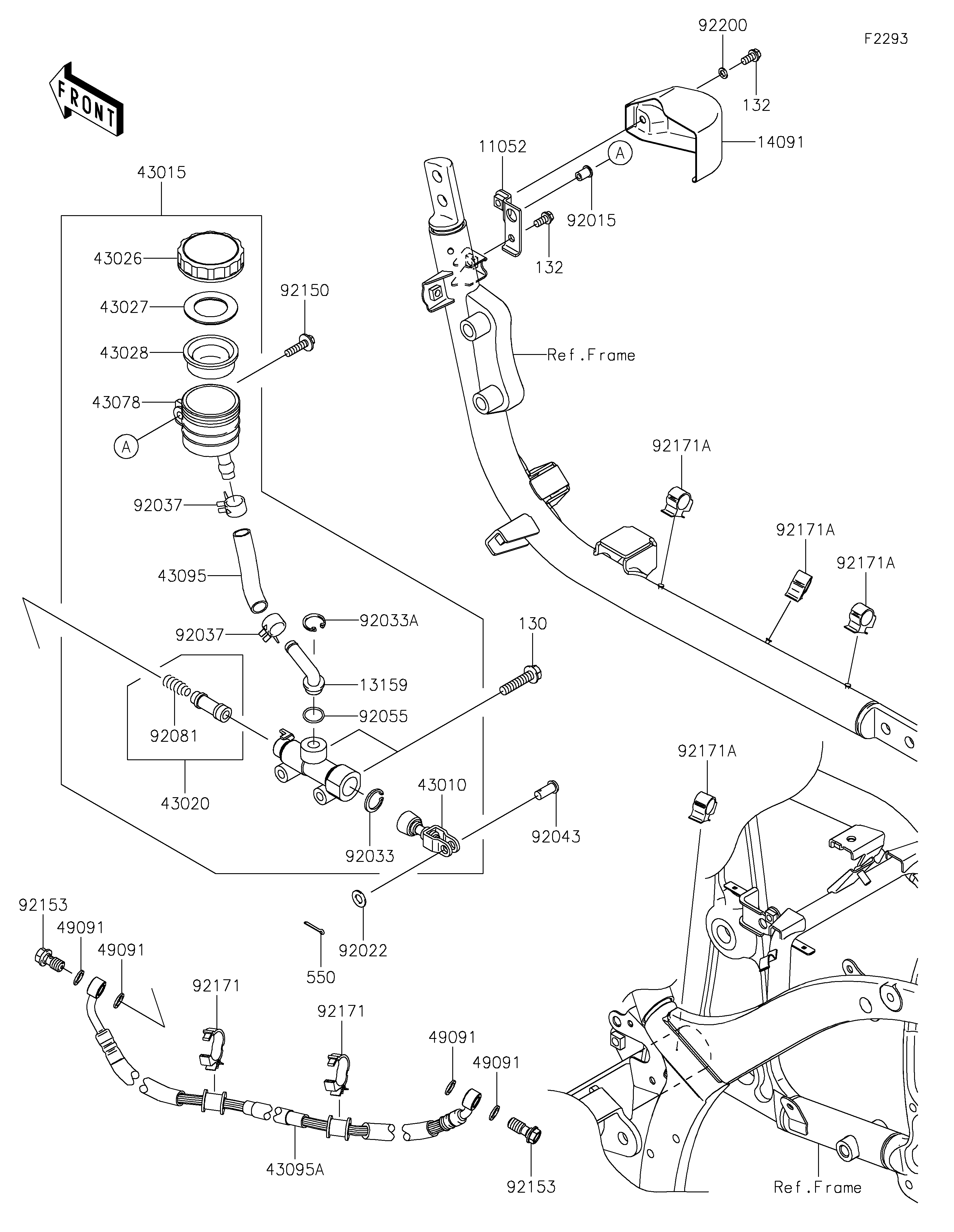 Rear Master Cylinder Despieces
