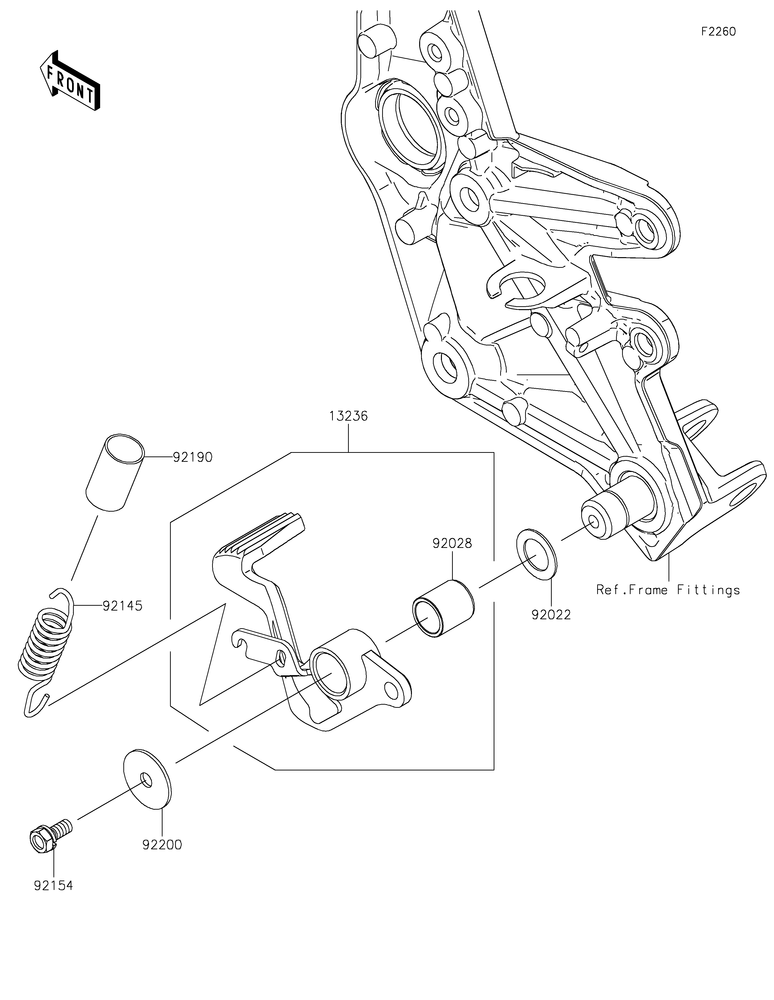 Brake Pedal/Torque Link Sơ đồ tách chi tiết