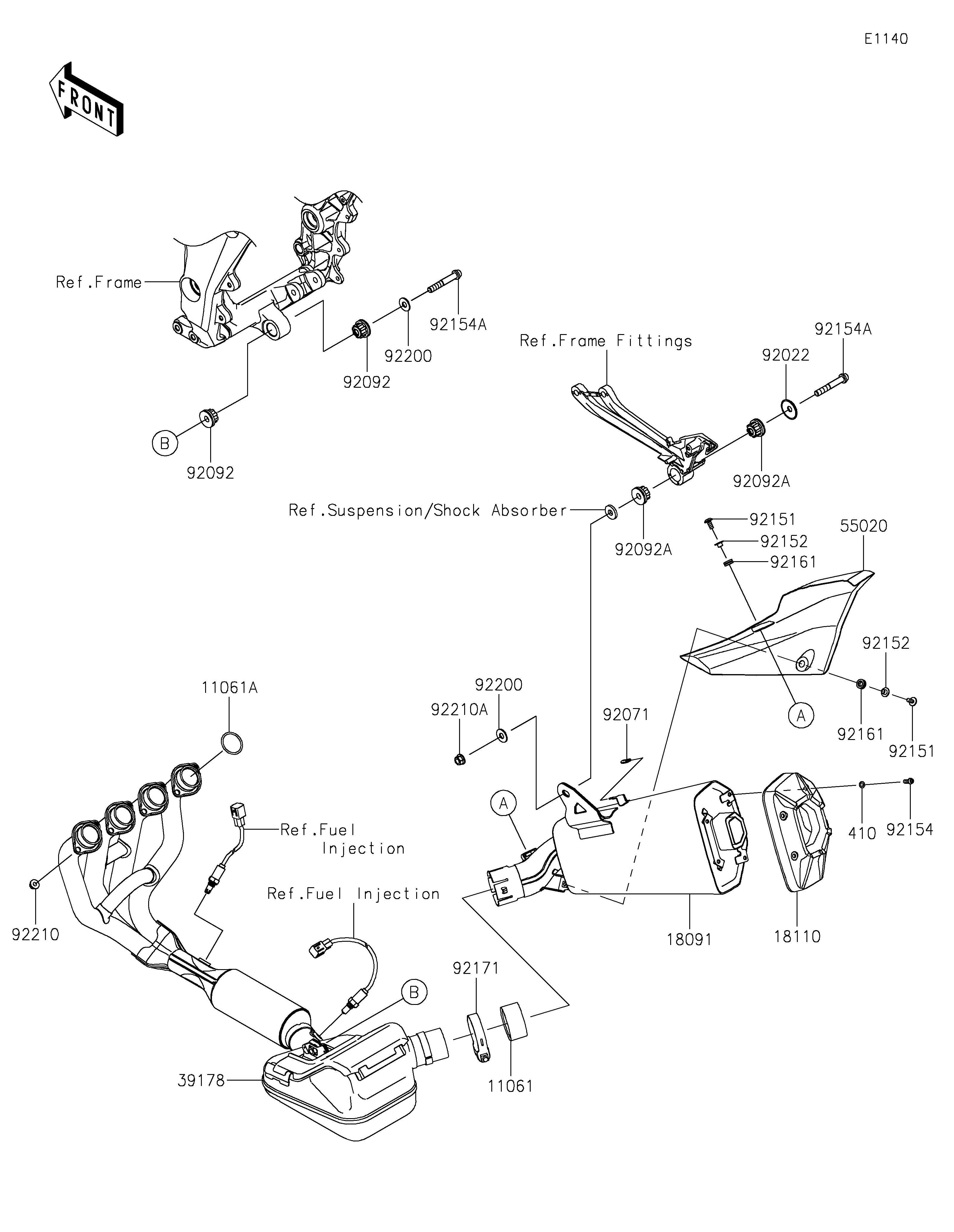 Muffler(s) ภาพแยกชิ้นส่วน
