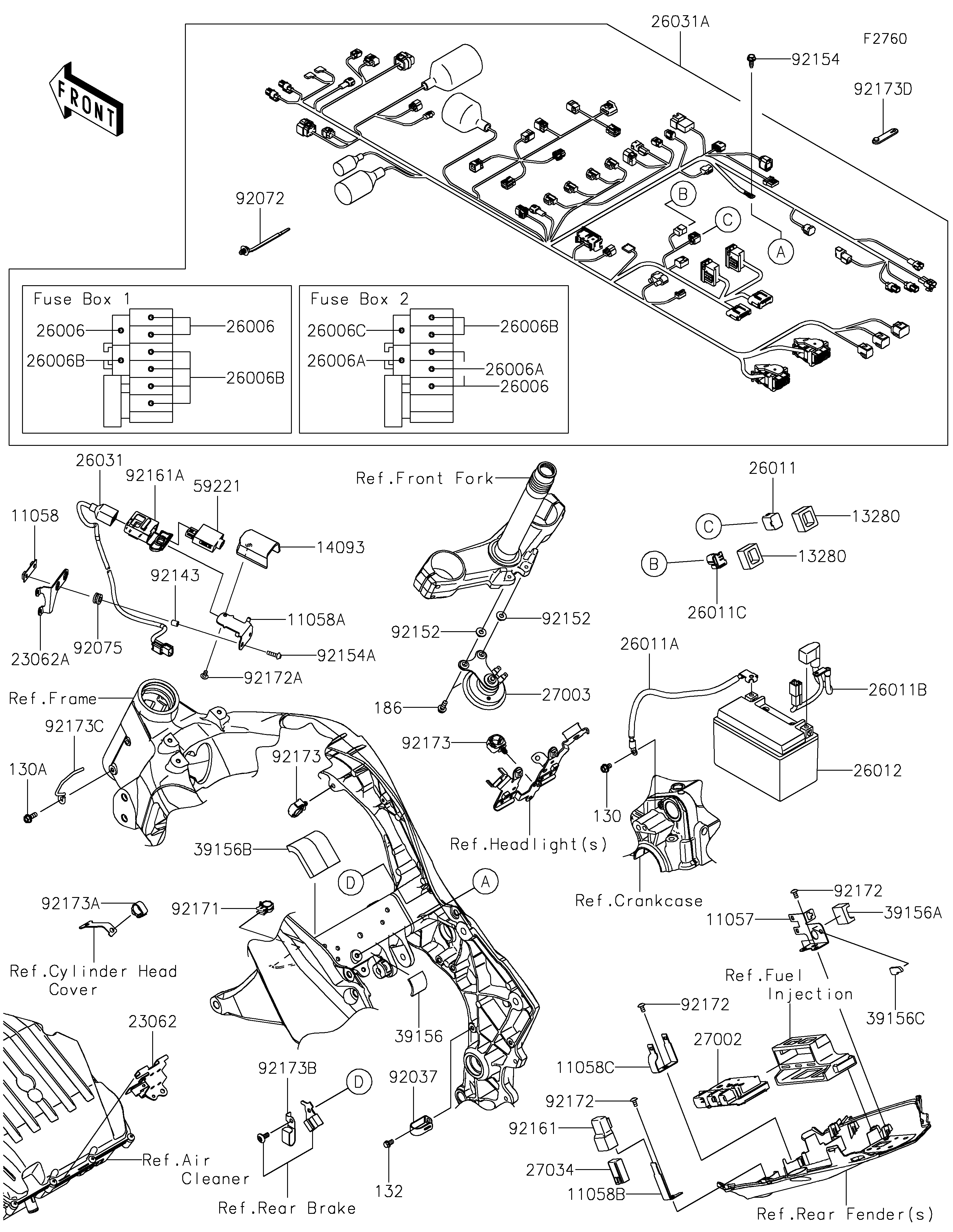 Chassis Electrical Equipment Diagram terurai