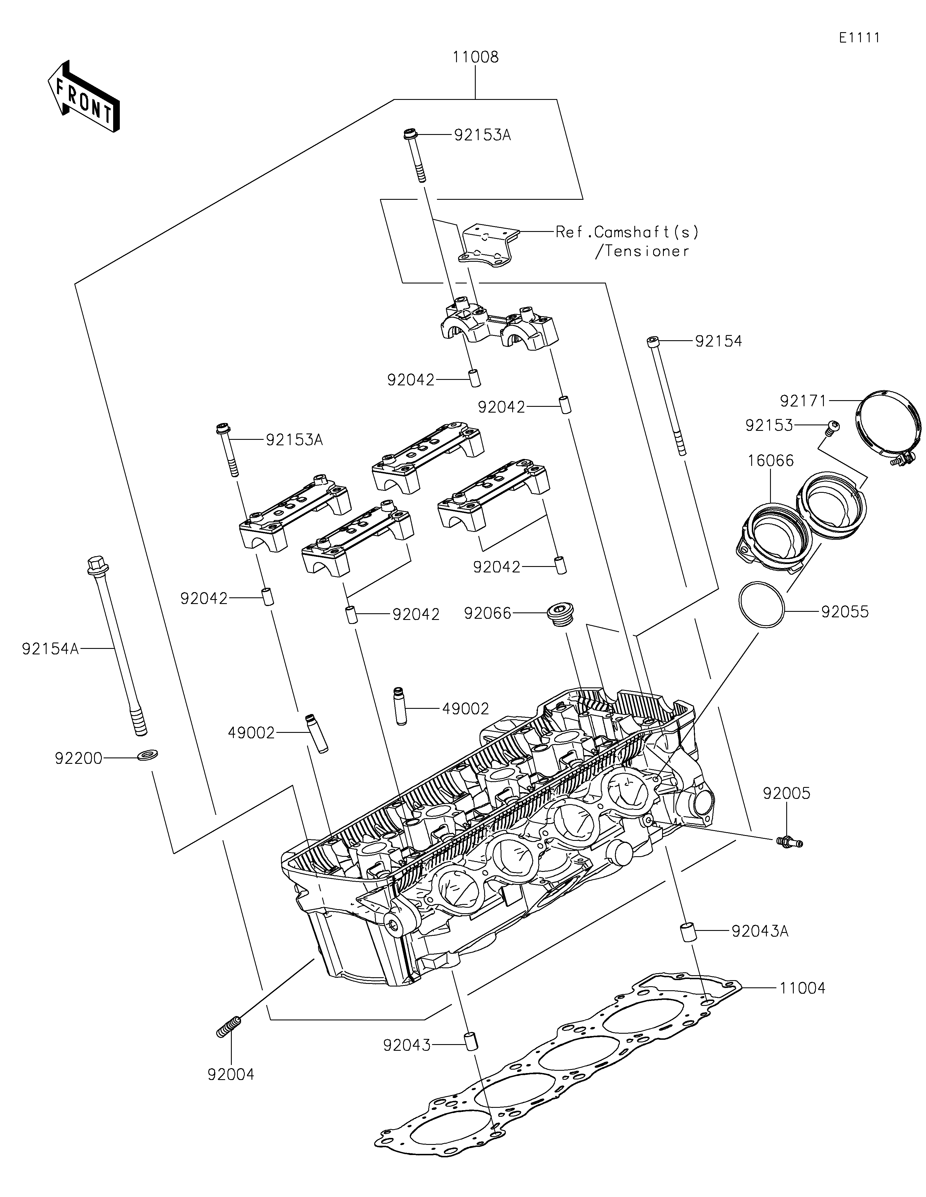 Cylinder Head Sơ đồ tách chi tiết