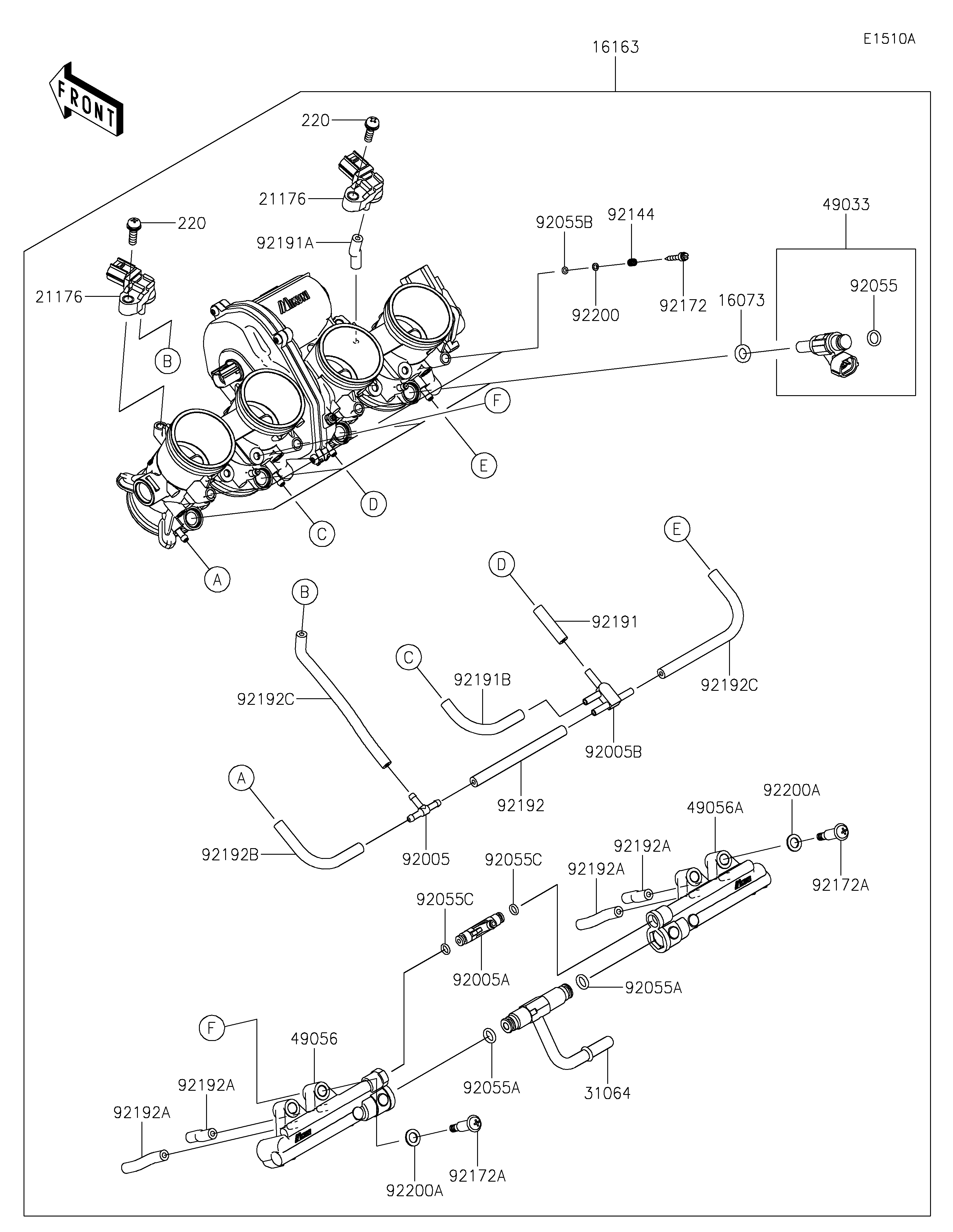 Throttle(CA) ภาพแยกชิ้นส่วน