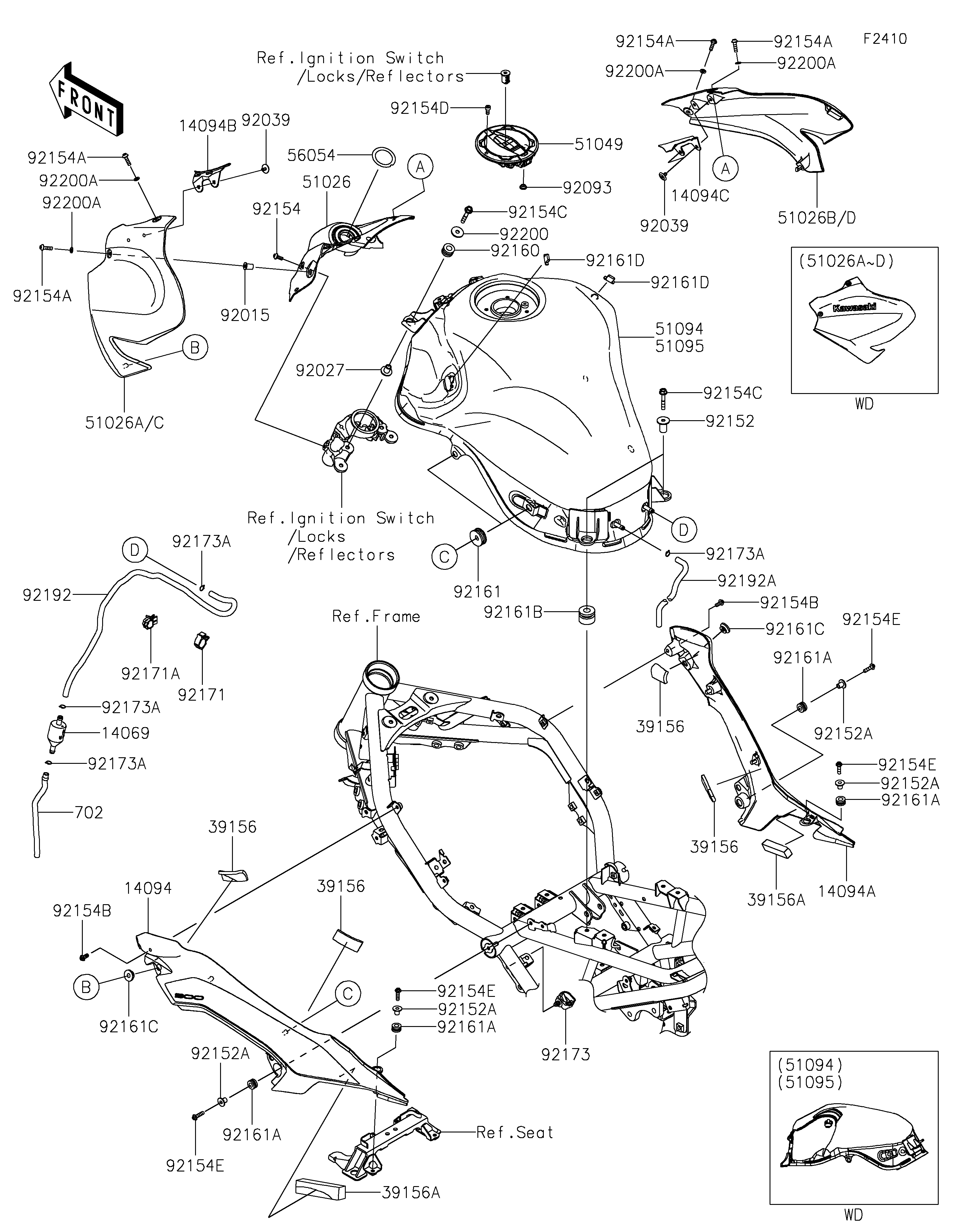 Fuel Tank(US) ภาพแยกชิ้นส่วน