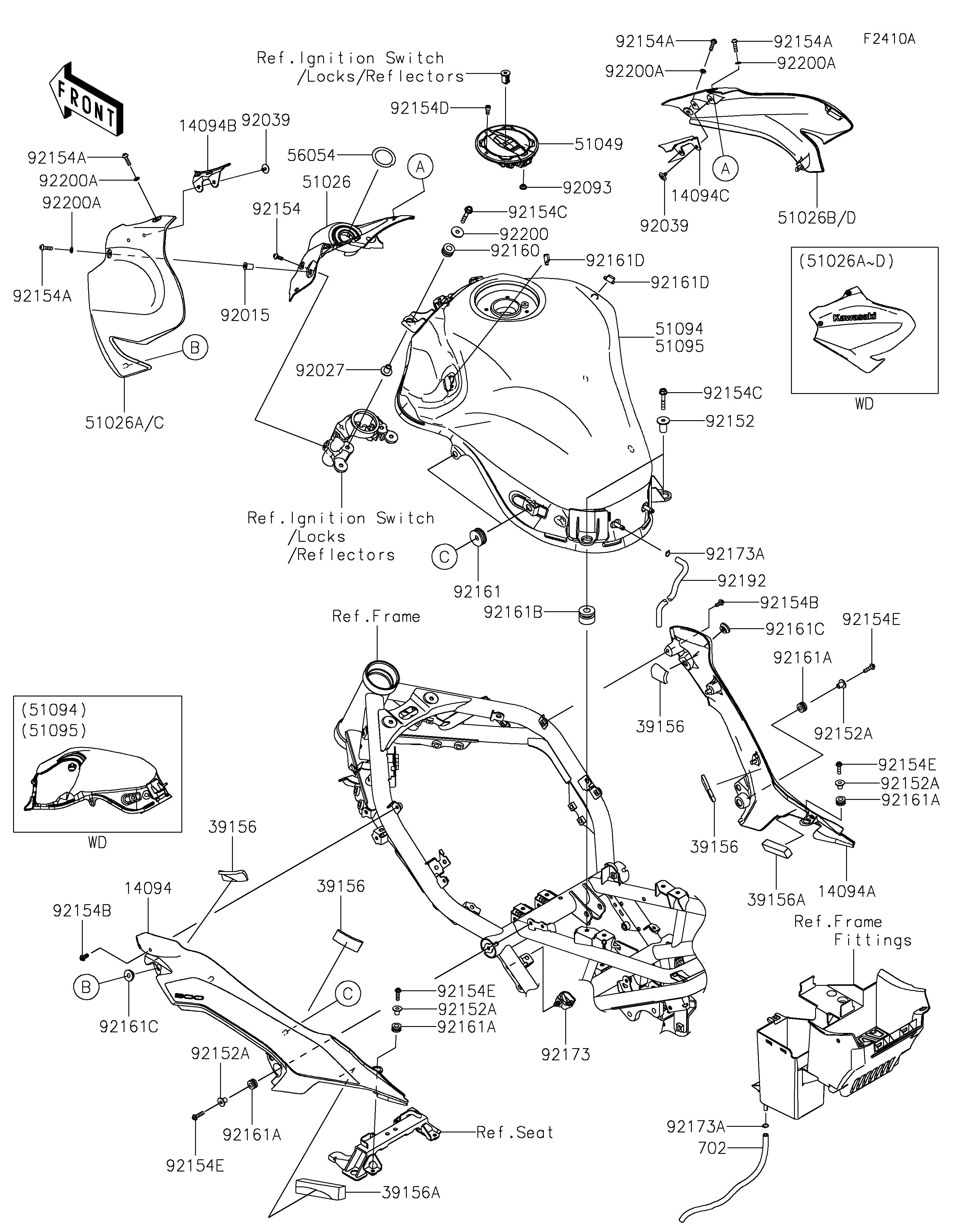 Fuel Tank(CA) ภาพแยกชิ้นส่วน