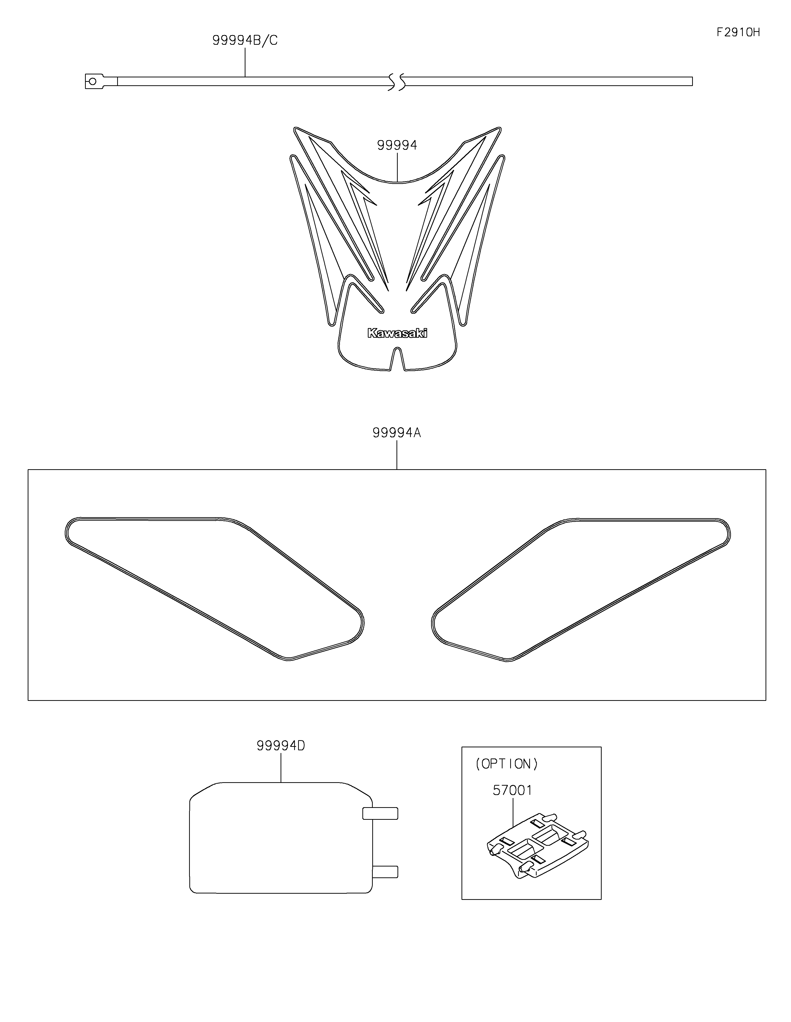 Accessory(Decals) Diagram terurai