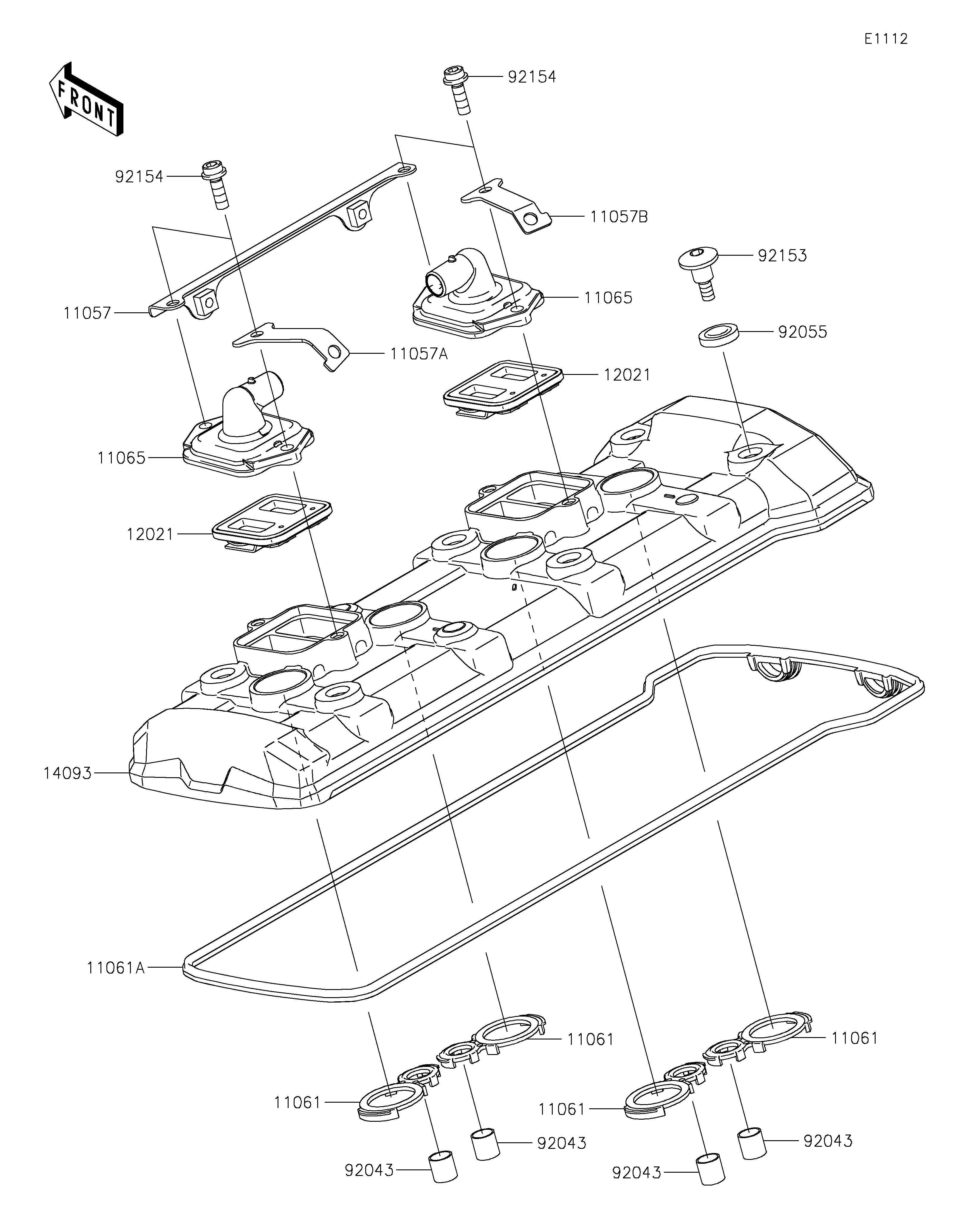 Cylinder Head Cover ภาพแยกชิ้นส่วน