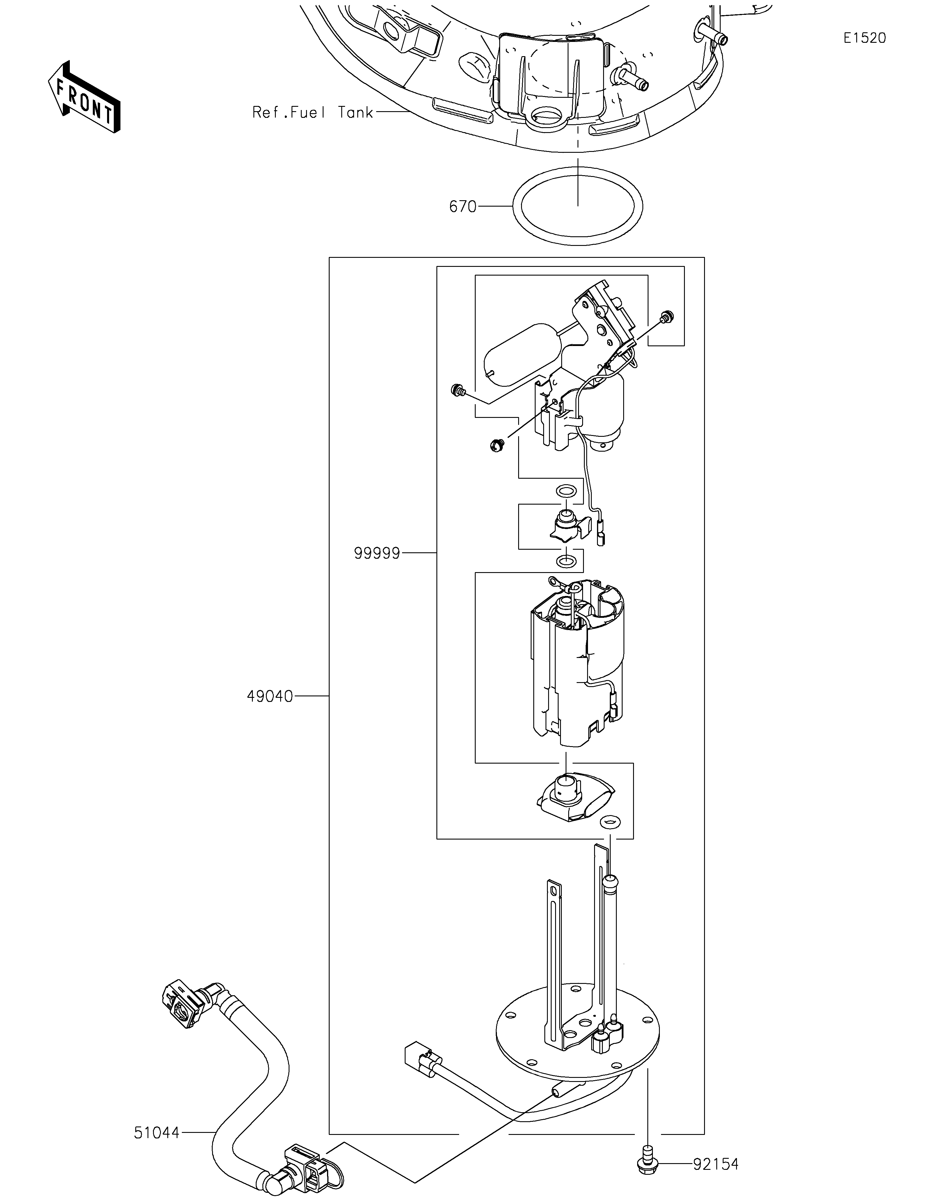 Fuel Pump ภาพแยกชิ้นส่วน