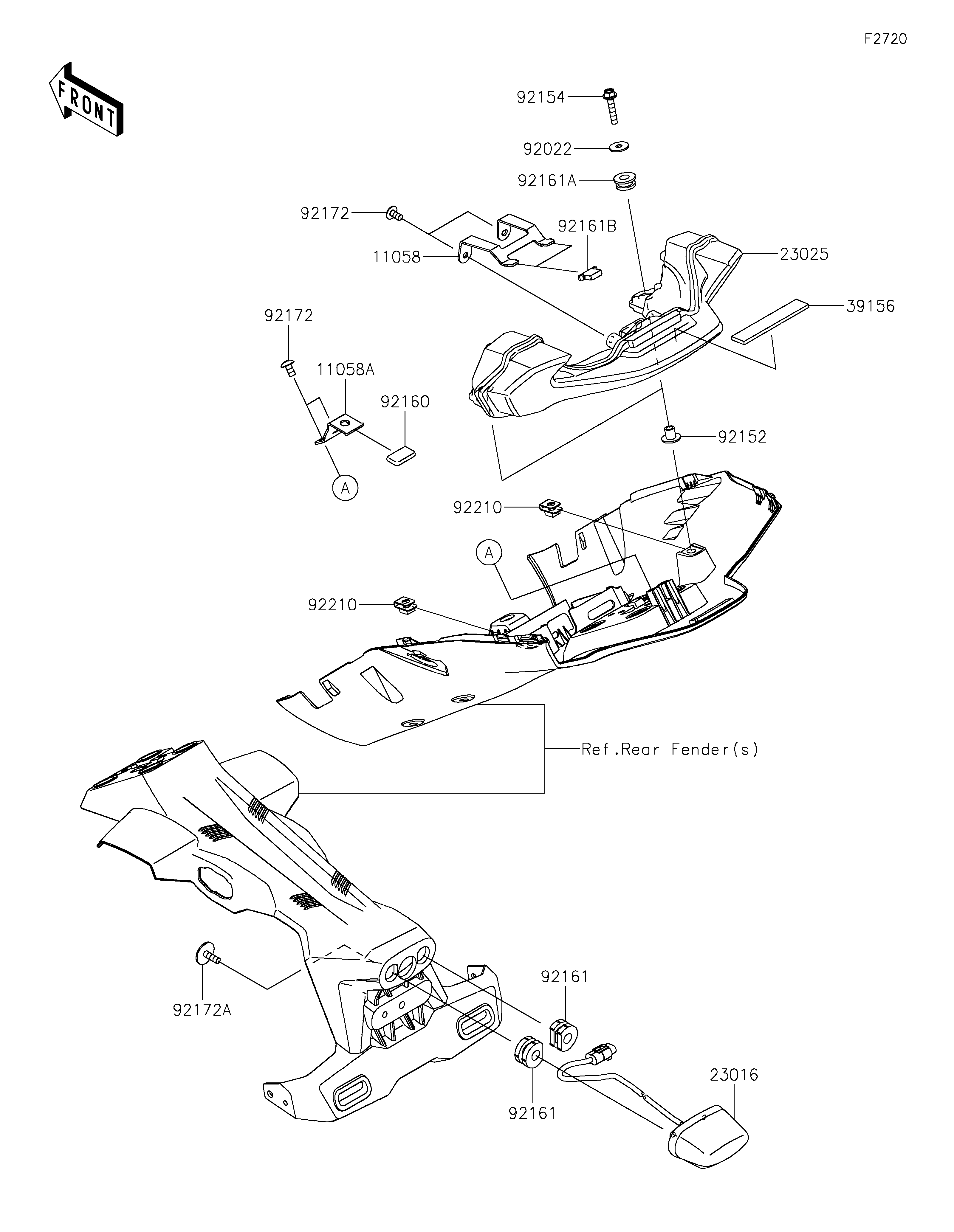 Taillight(s) Diagram terurai