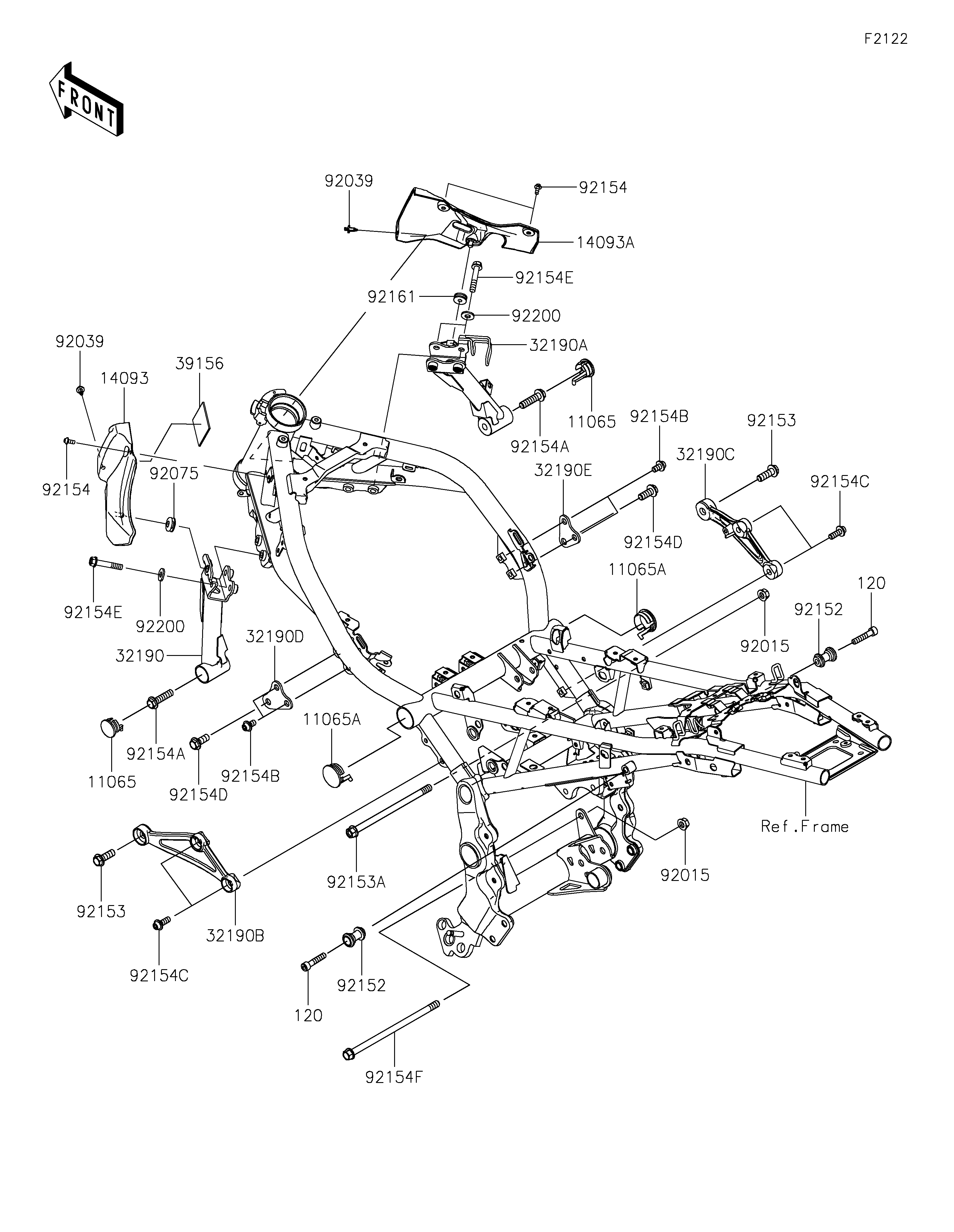 Engine Mount ภาพแยกชิ้นส่วน