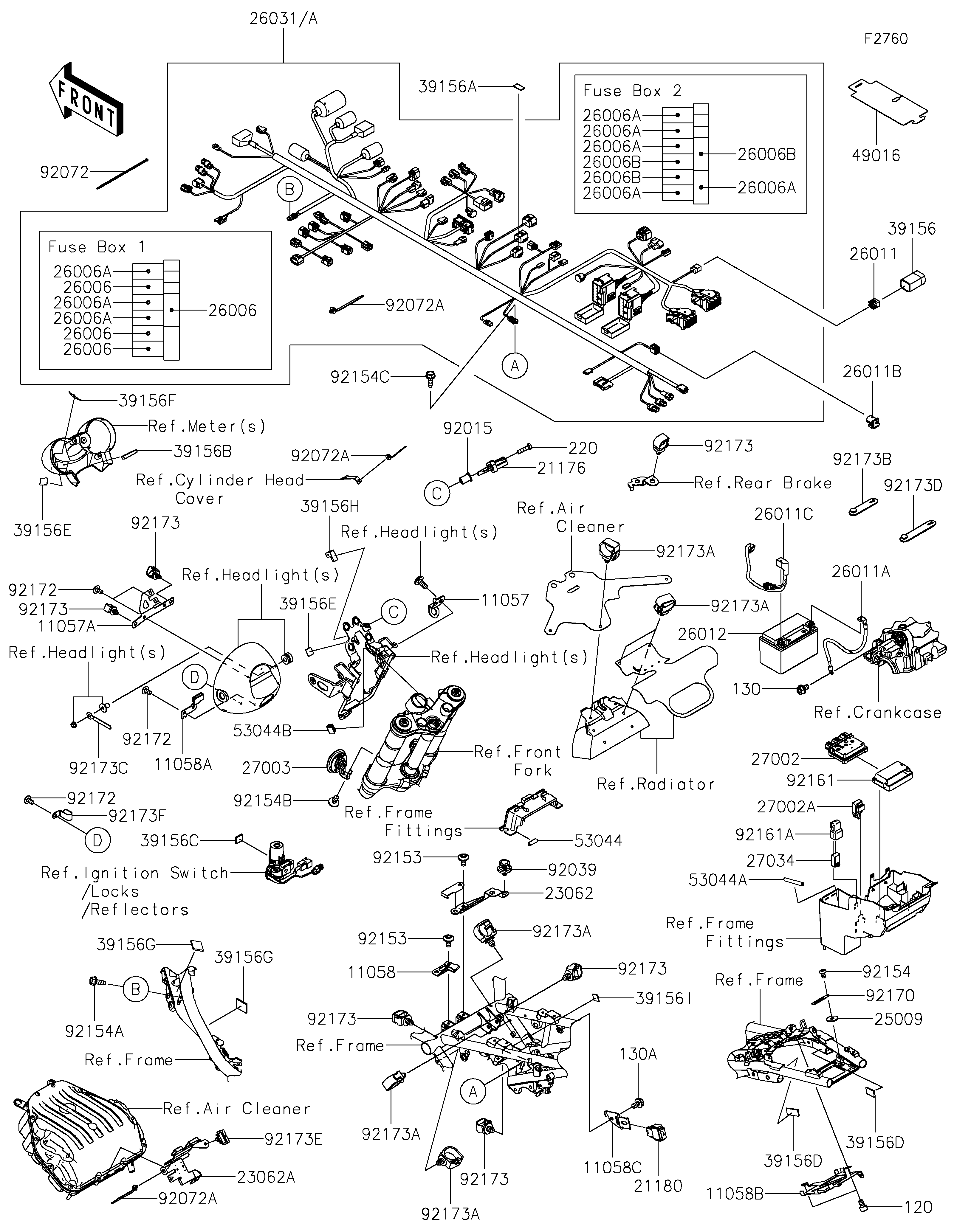 Chassis Electrical Equipment ภาพแยกชิ้นส่วน