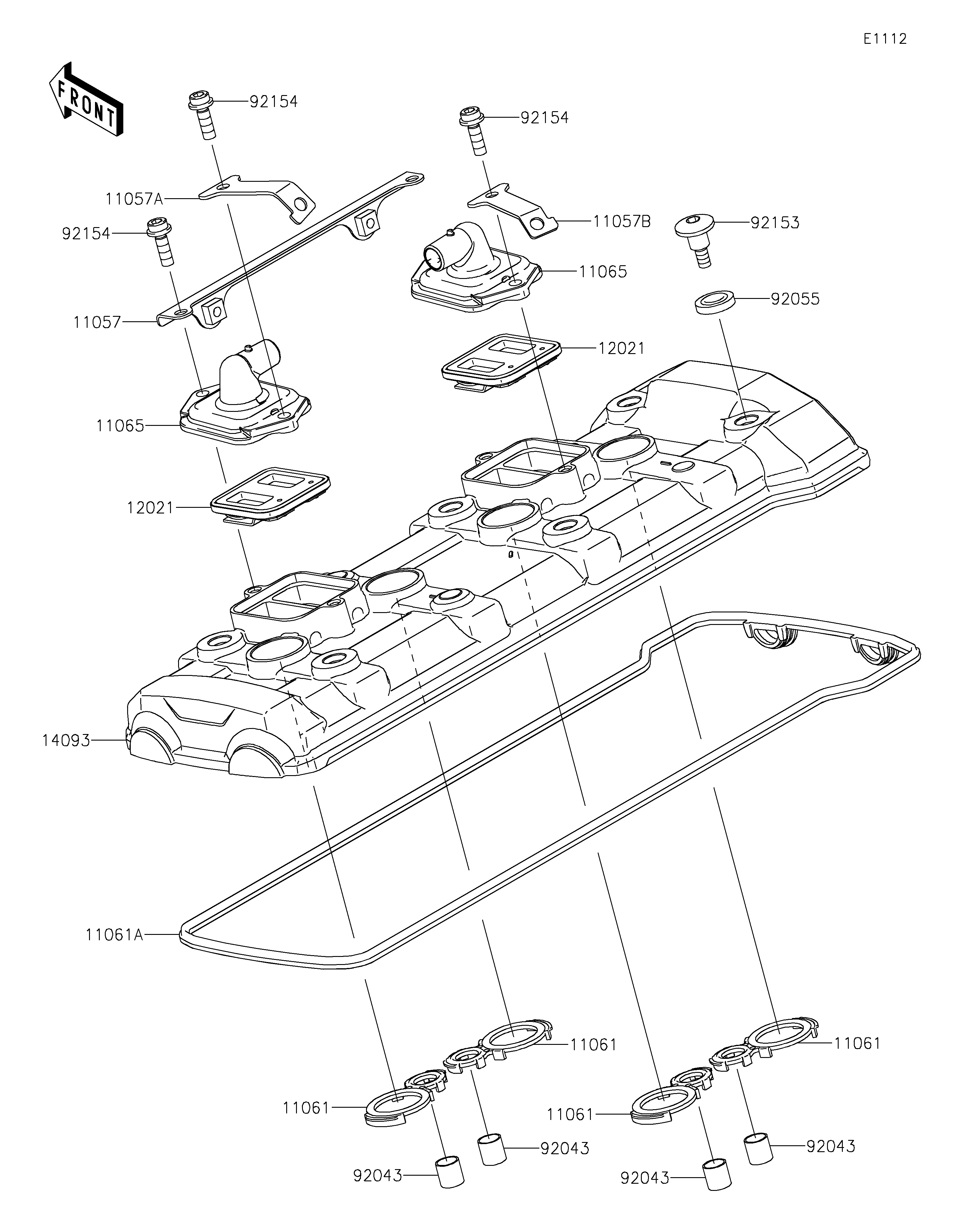Cylinder Head Cover ภาพแยกชิ้นส่วน