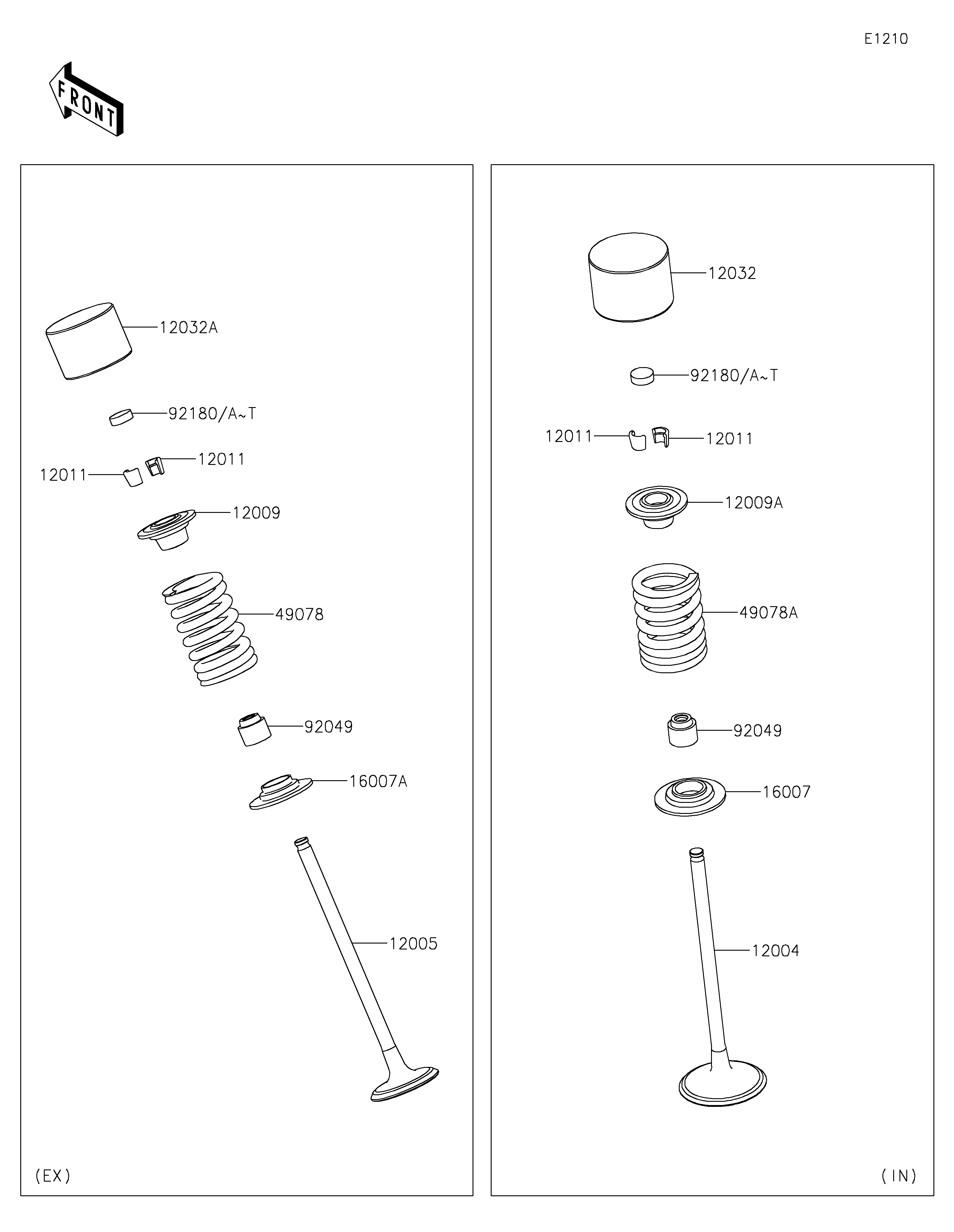 Valve(s) Exploded diagrams