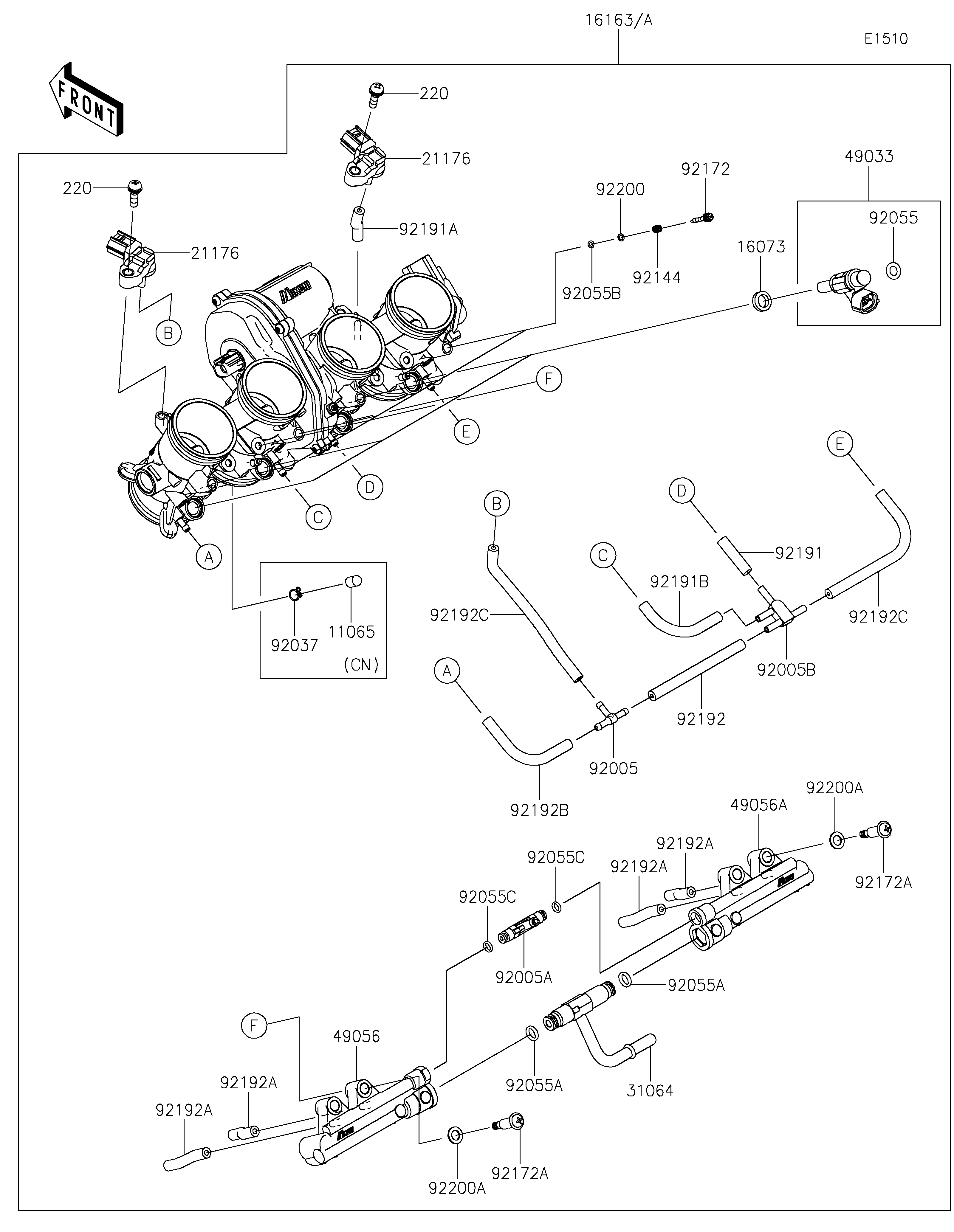 Throttle ภาพแยกชิ้นส่วน