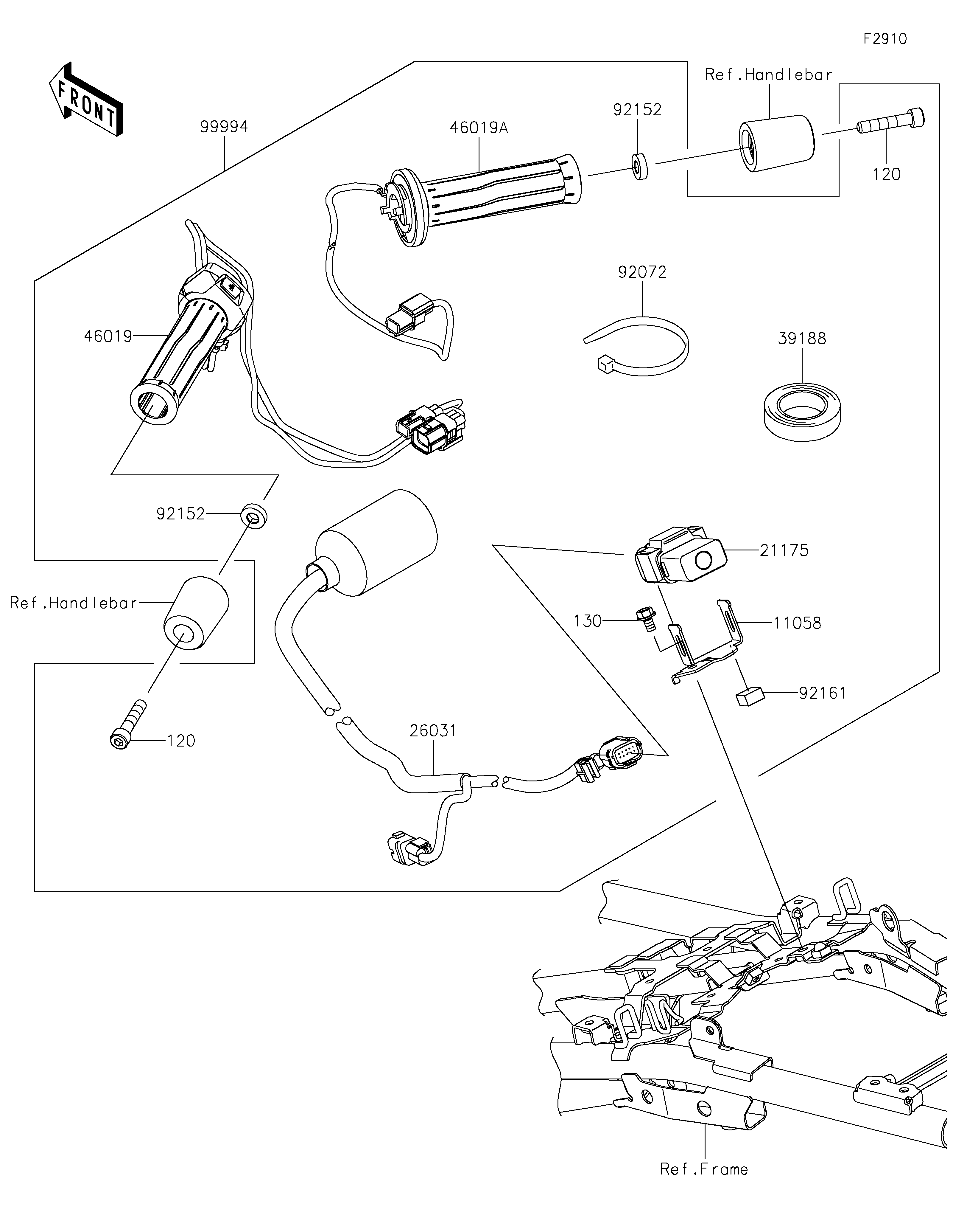 Accessory(Grip Heater) ภาพแยกชิ้นส่วน