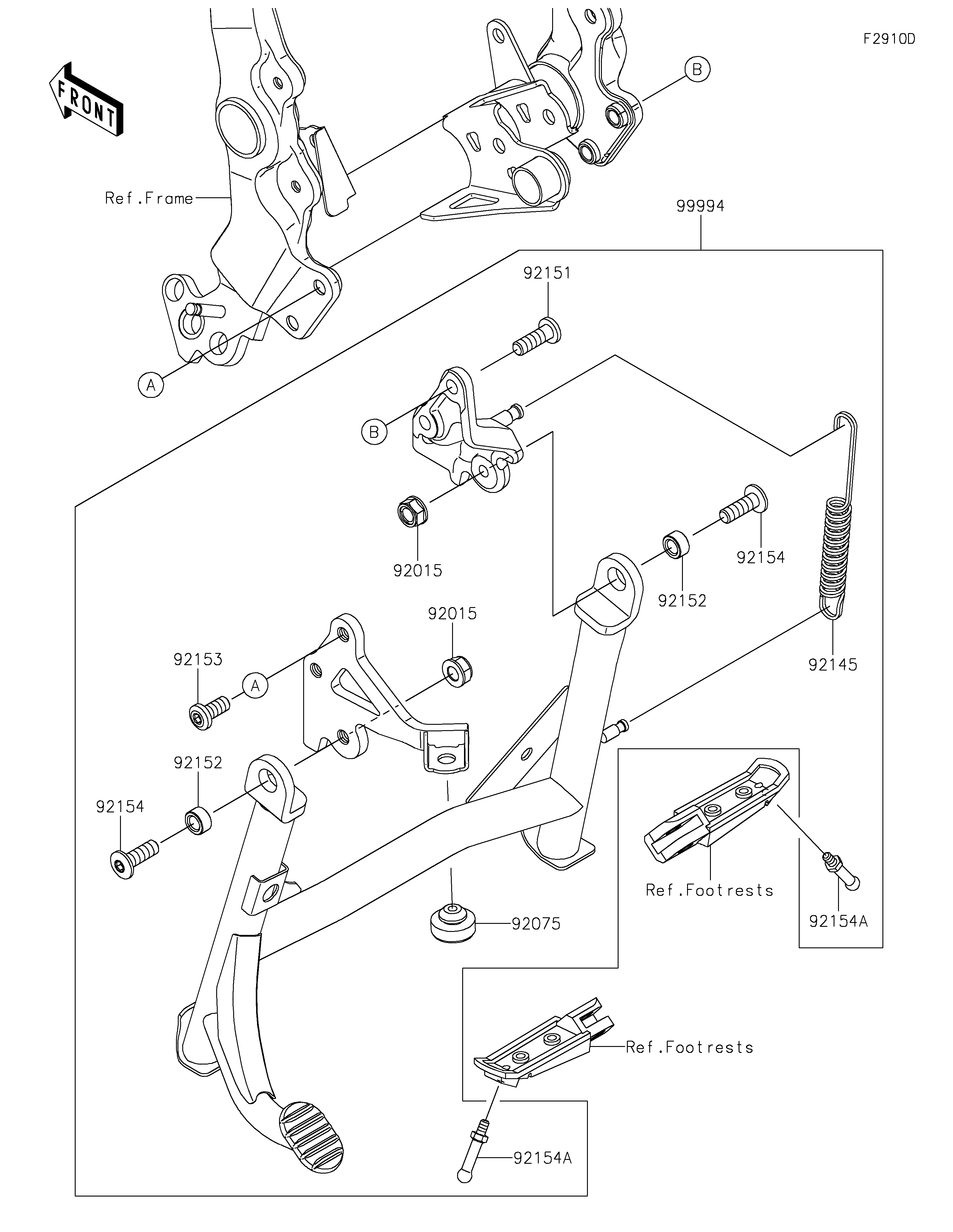 Accessory(Center Stand) ภาพแยกชิ้นส่วน