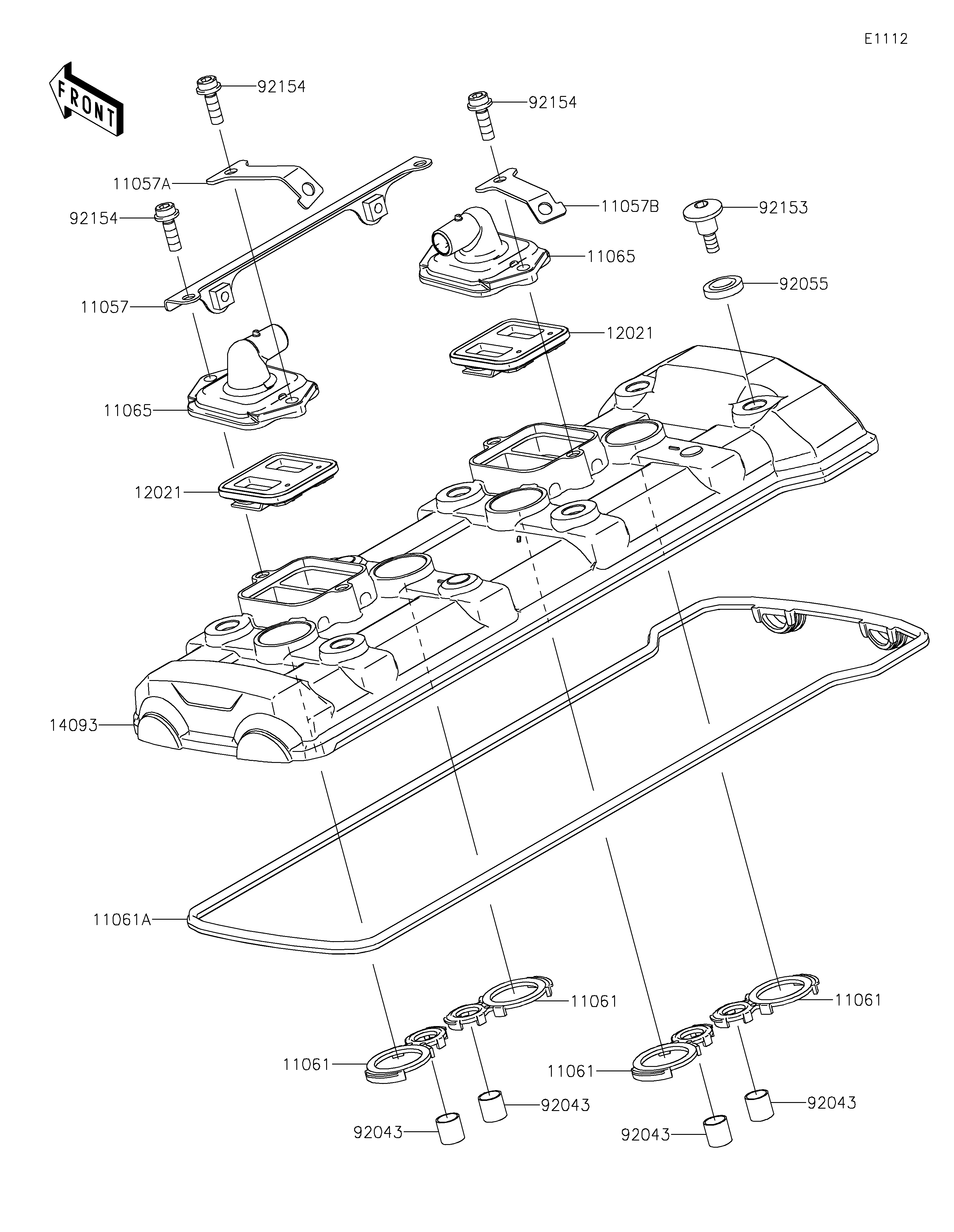 Cylinder Head Cover ภาพแยกชิ้นส่วน