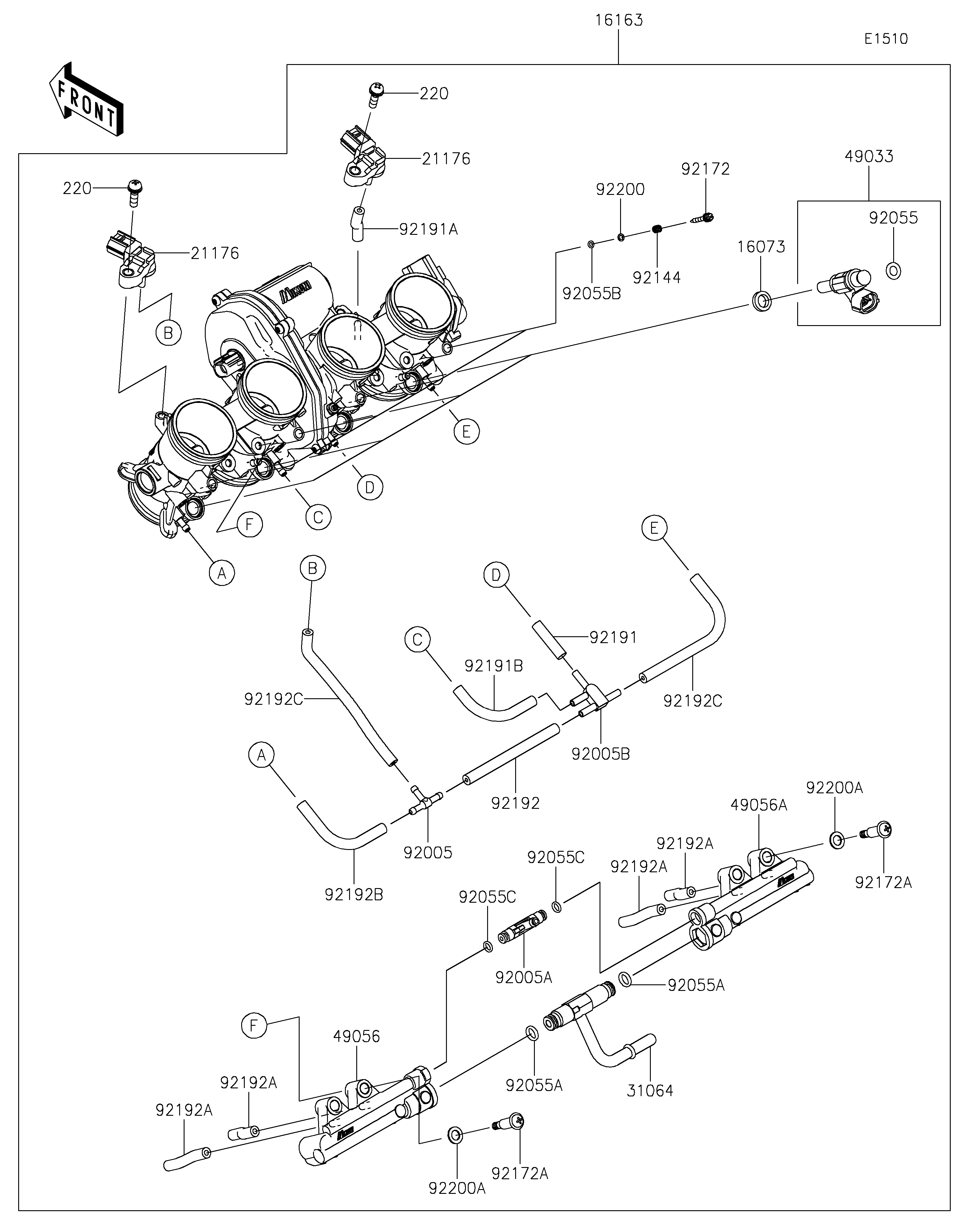 Throttle ภาพแยกชิ้นส่วน