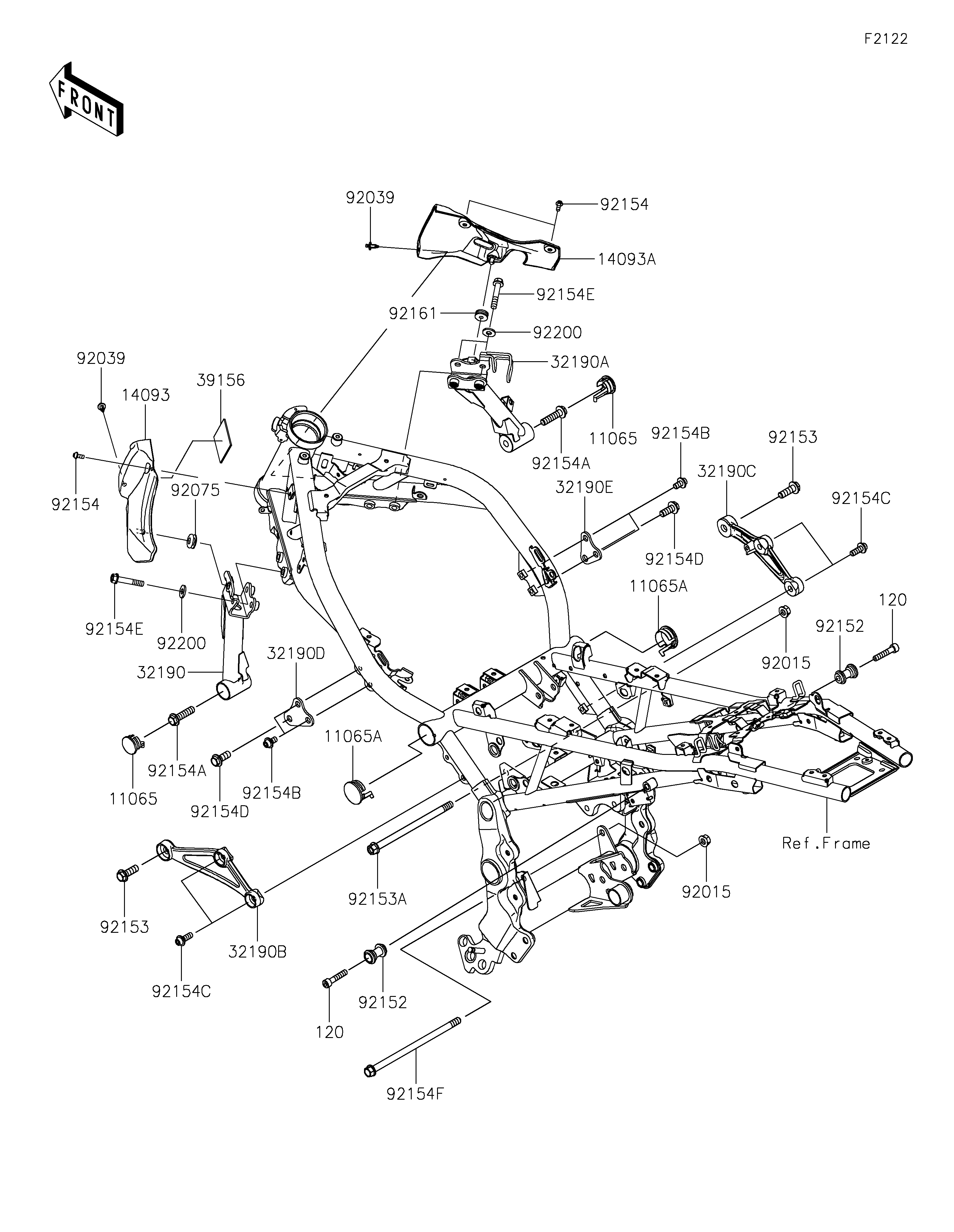 Engine Mount ภาพแยกชิ้นส่วน