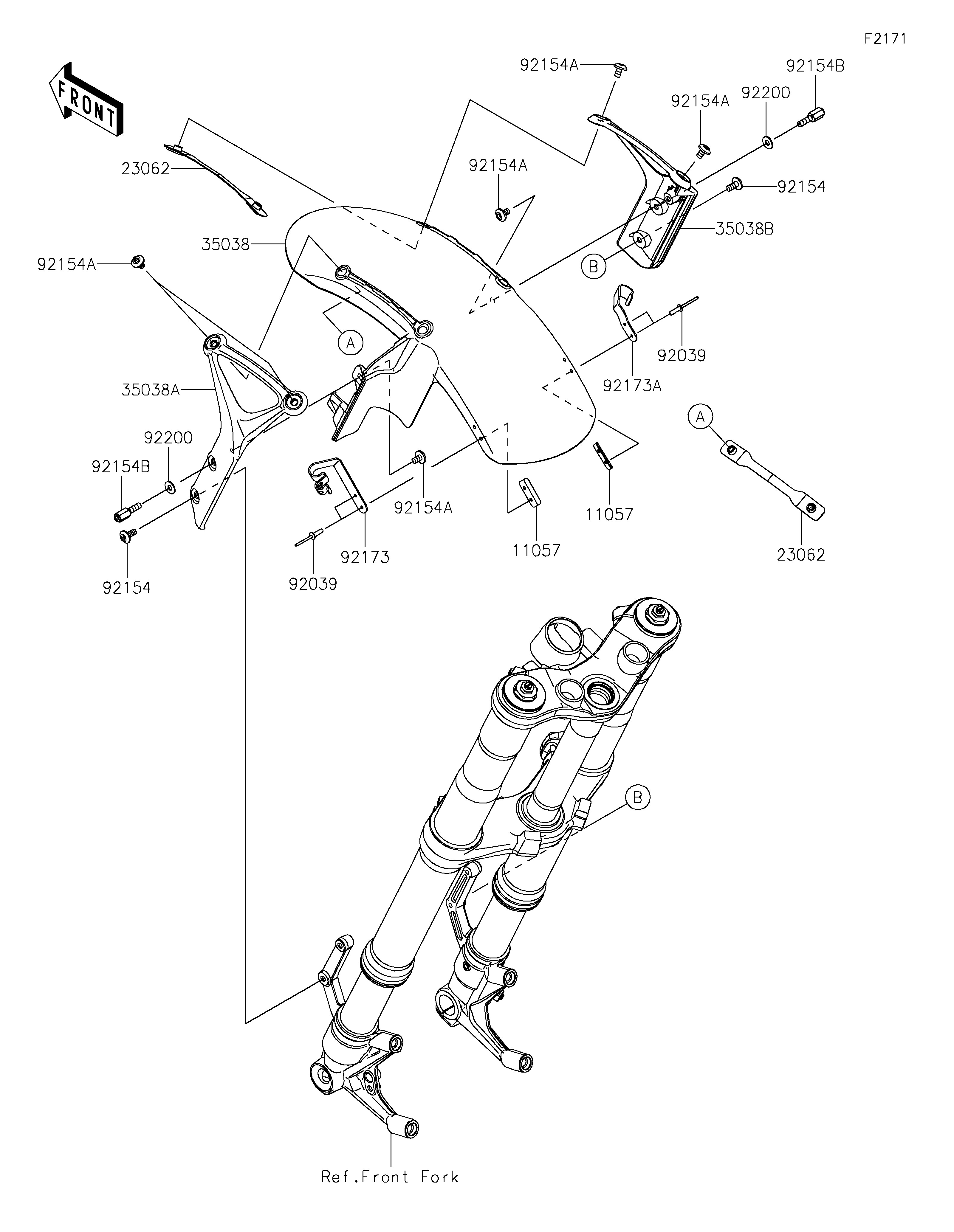 Front Fender(s) ภาพแยกชิ้นส่วน