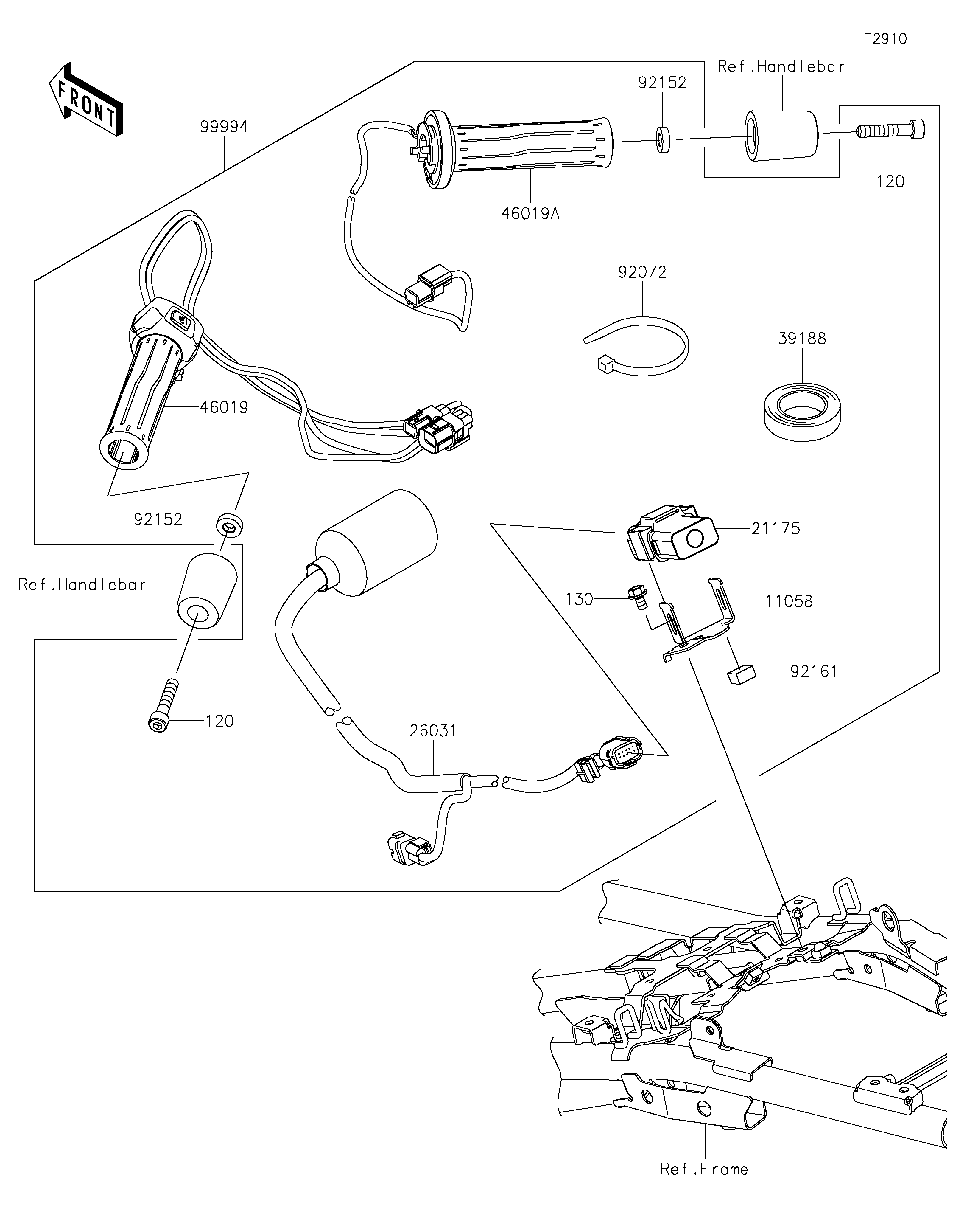 Accessory(Grip Heater) ภาพแยกชิ้นส่วน