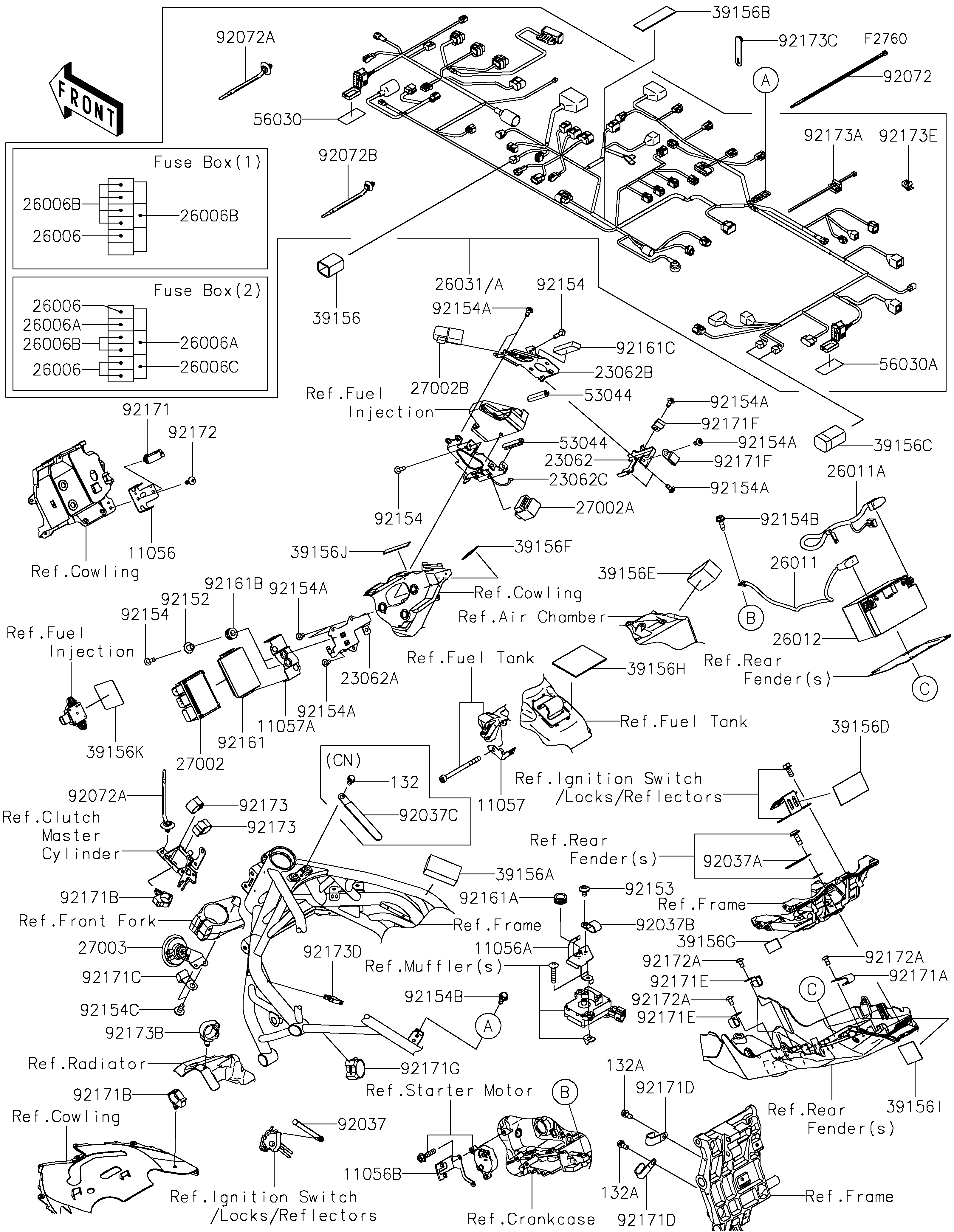 Chassis Electrical Equipment Vistas explodidas