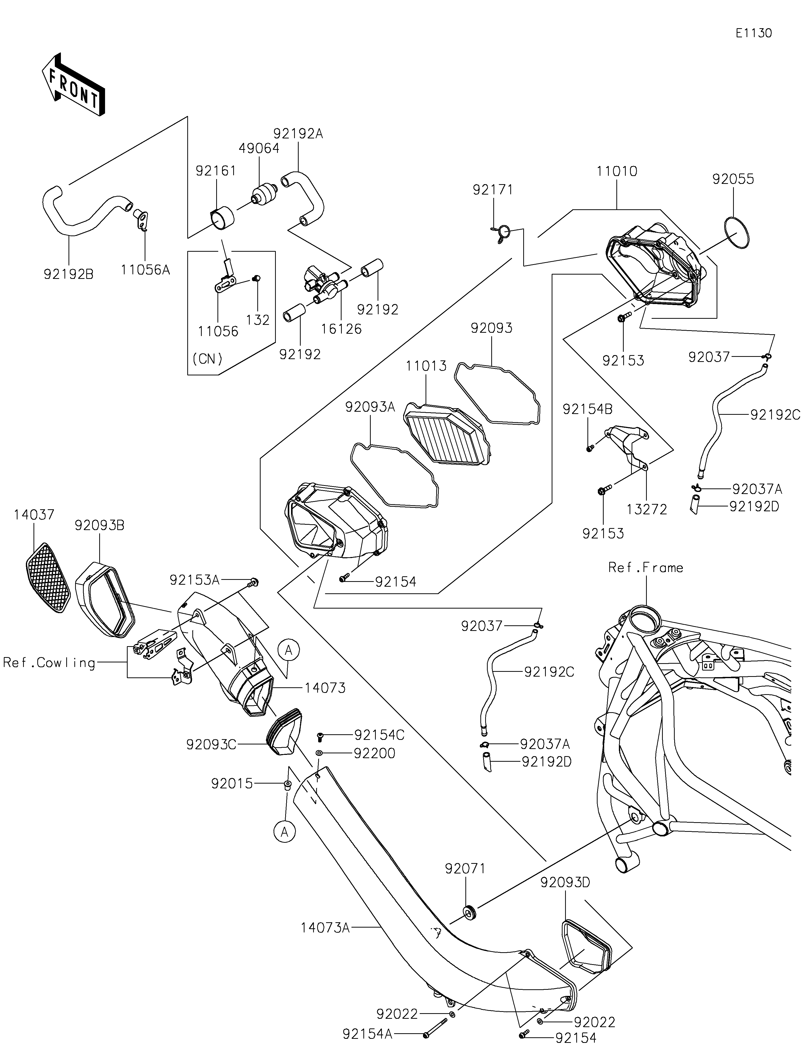 Air Cleaner Diagram terurai