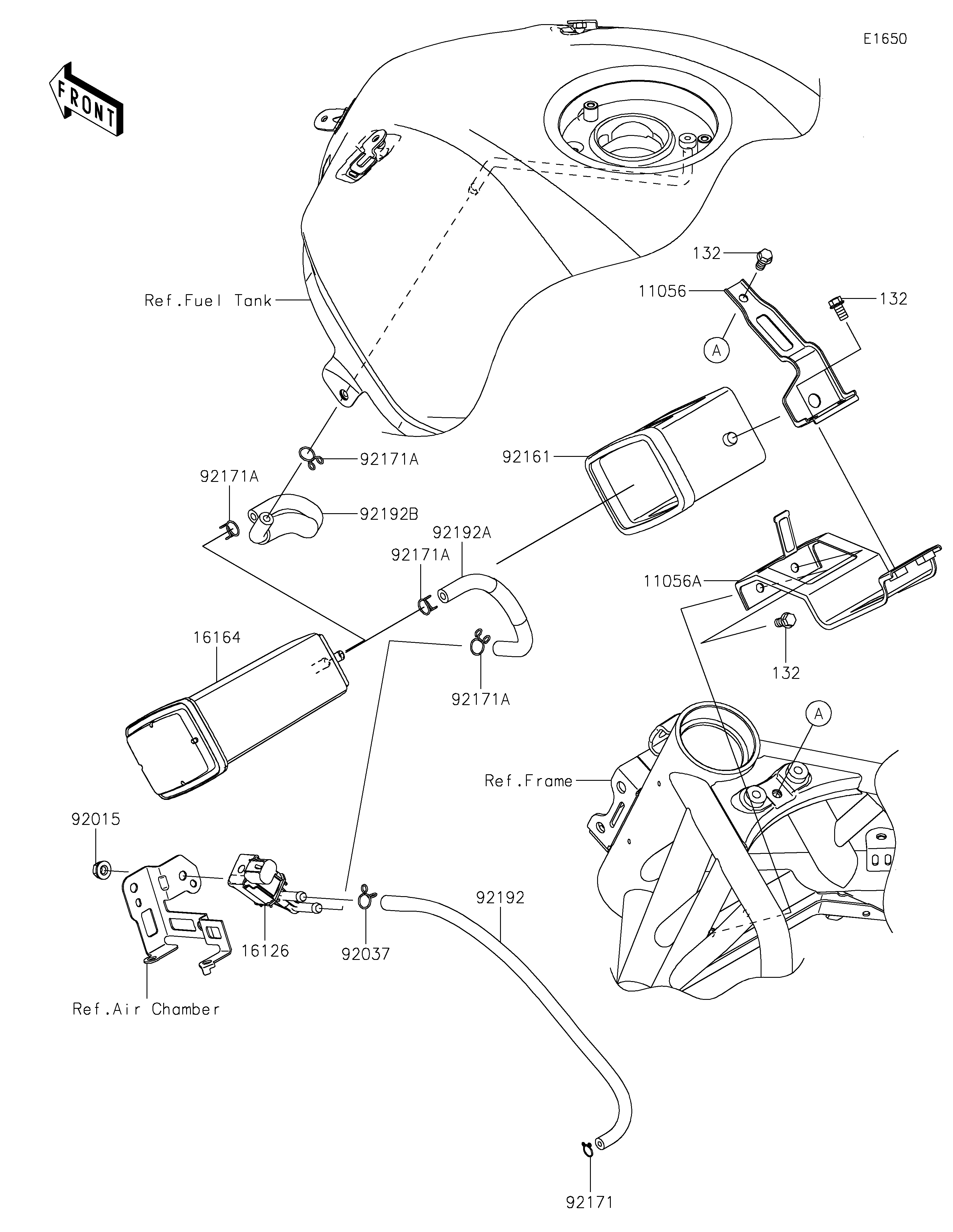 Fuel Evaporative System(CA) Vistas explodidas