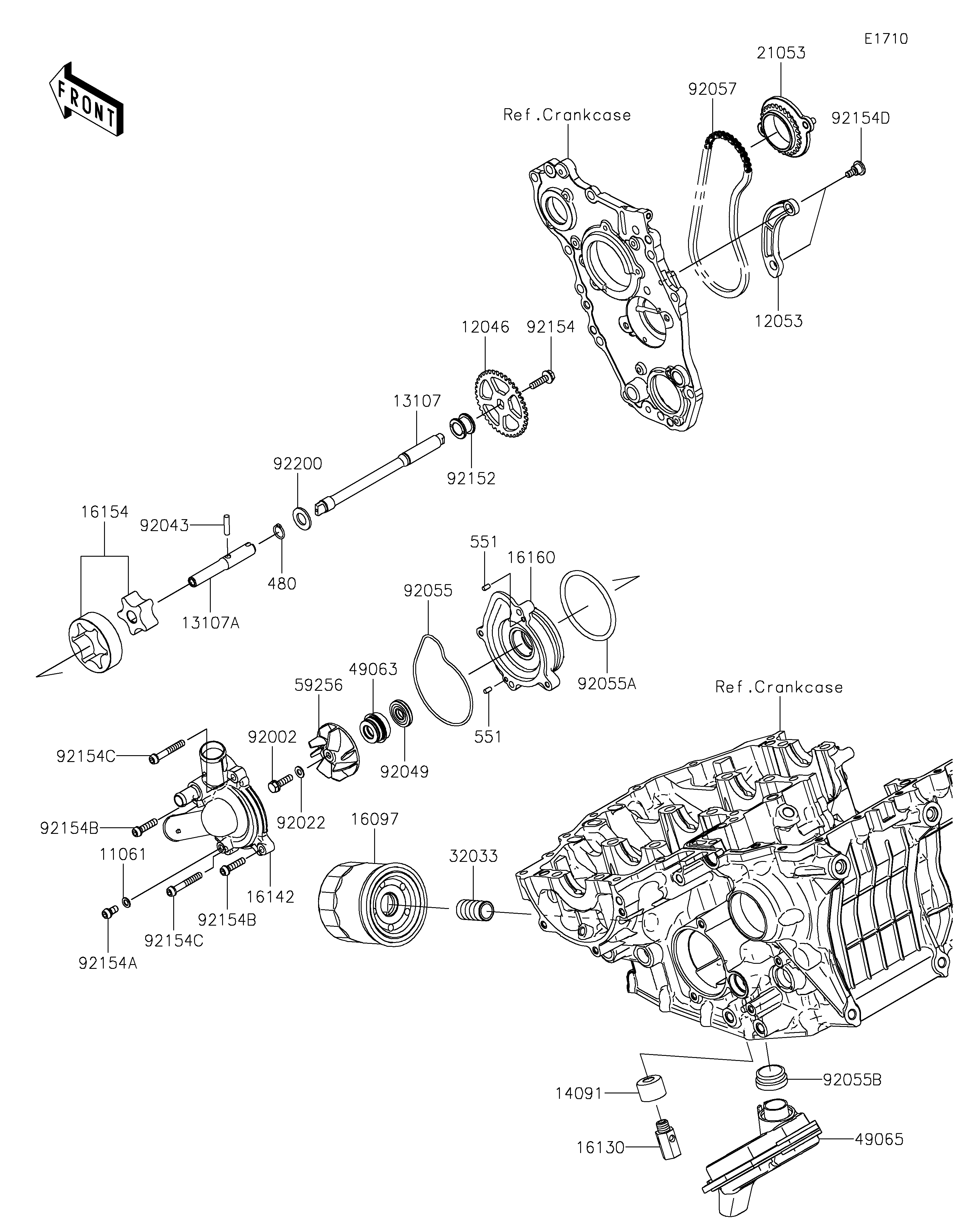 Oil Pump/Oil Filter Despieces