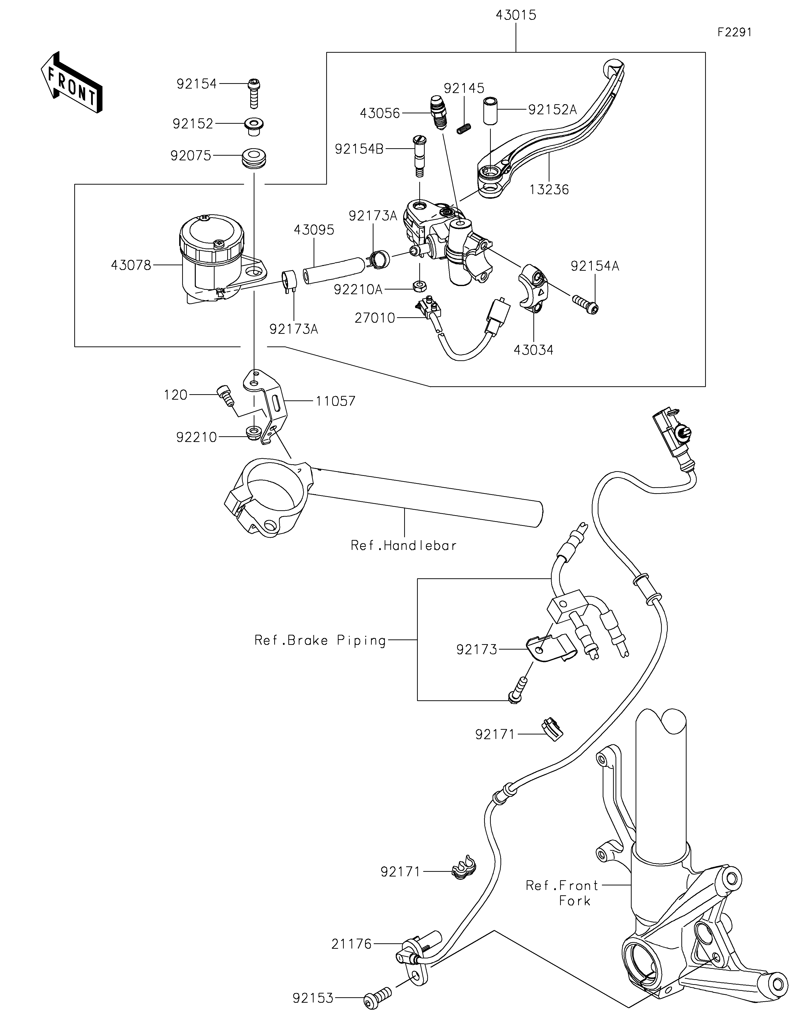 Front Master Cylinder 爆炸图