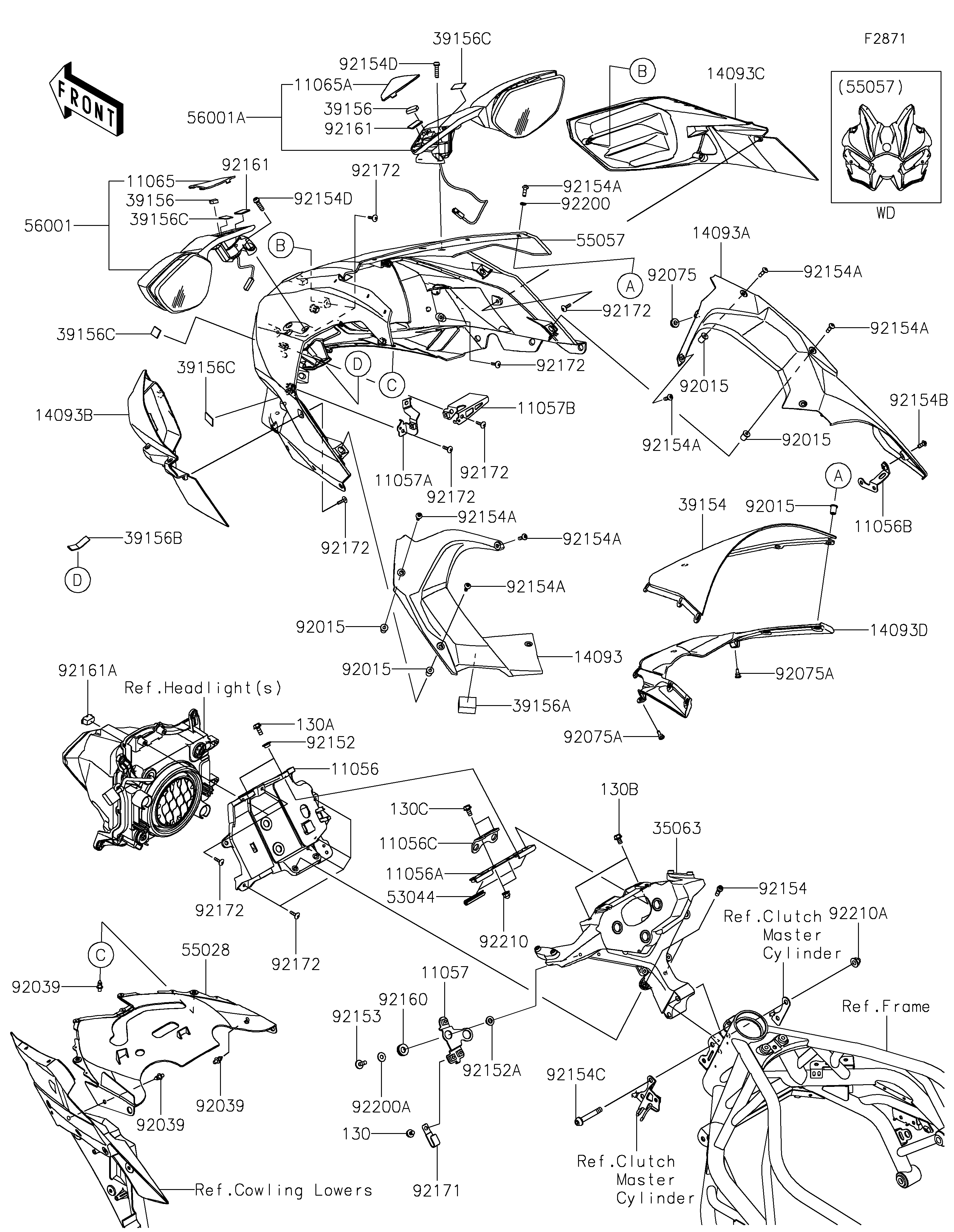 Cowling(JRFNN/JRFNL/JSFNN/JSFNL) Despieces