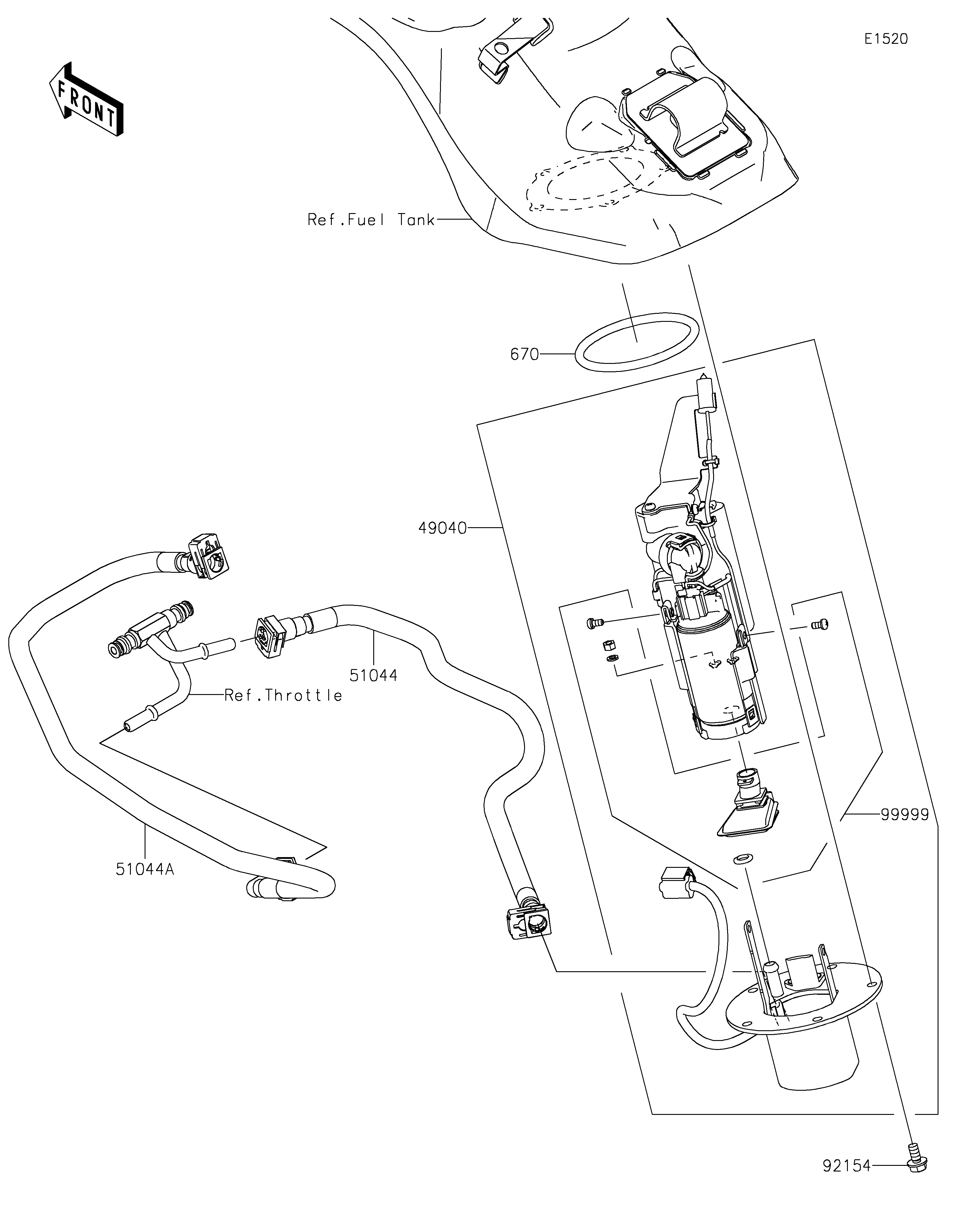 Fuel Pump Vistas explodidas