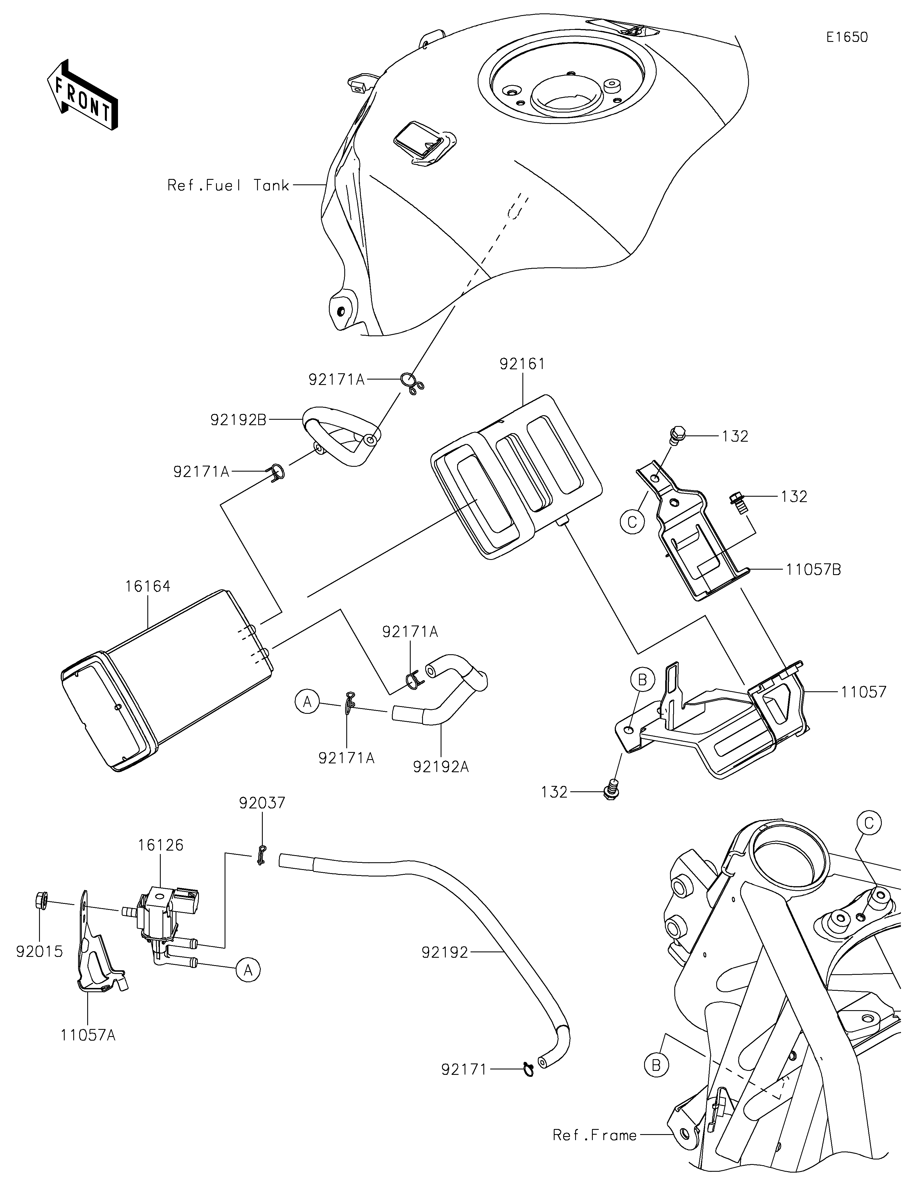 Fuel Evaporative System Diagram terurai