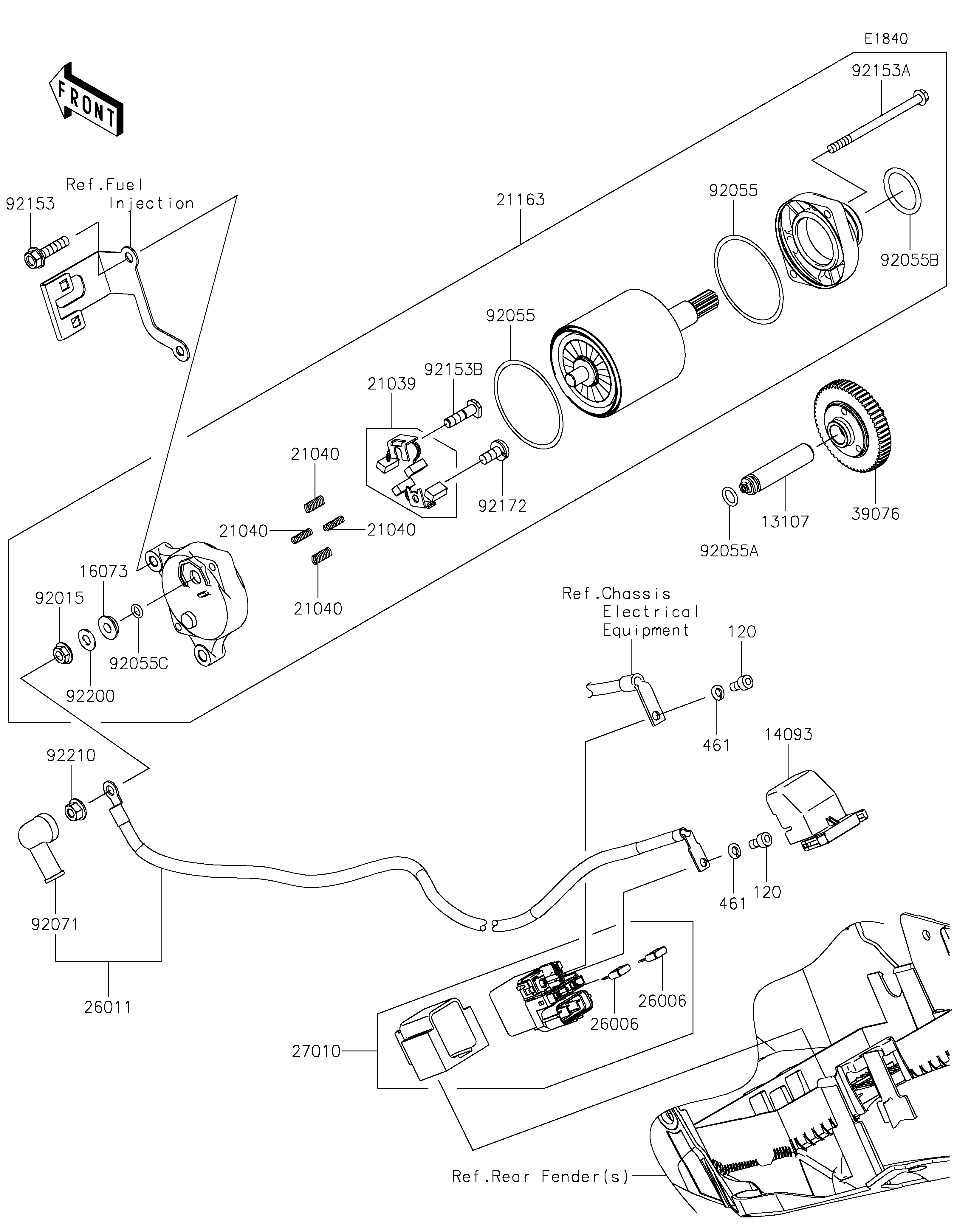 Starter Motor Exploded diagrams
