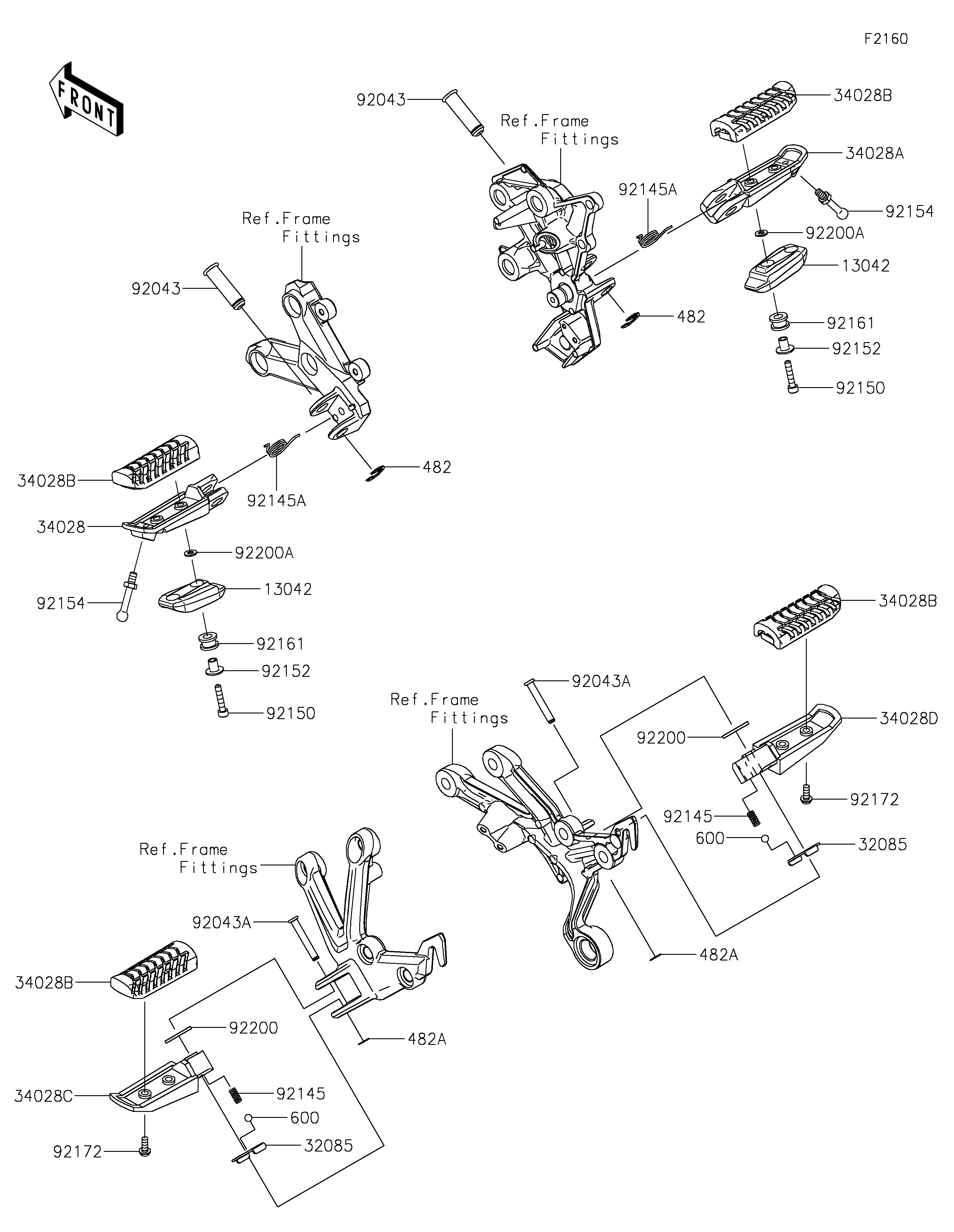 Footrests Despieces