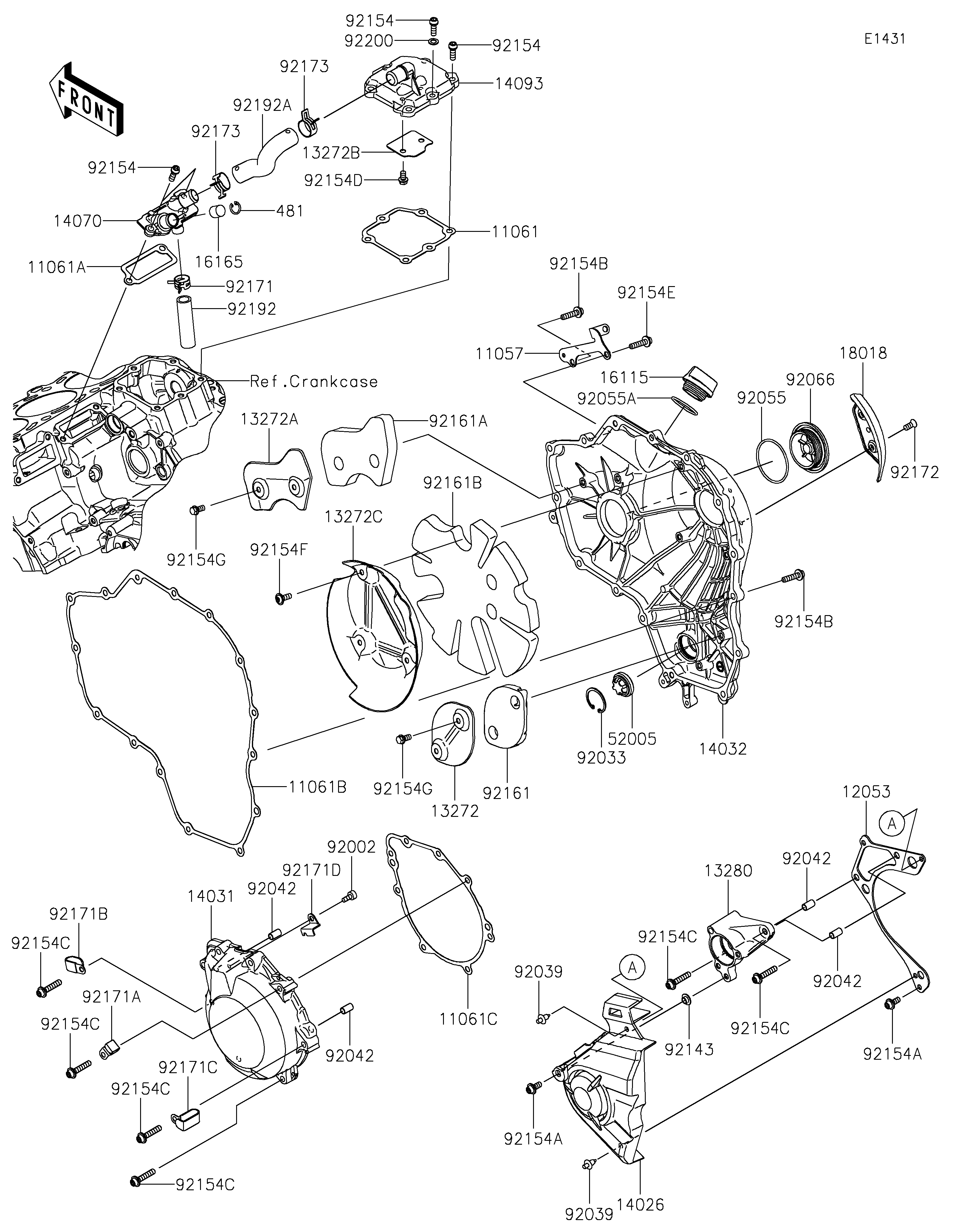 Engine Cover(s) Sơ đồ tách chi tiết