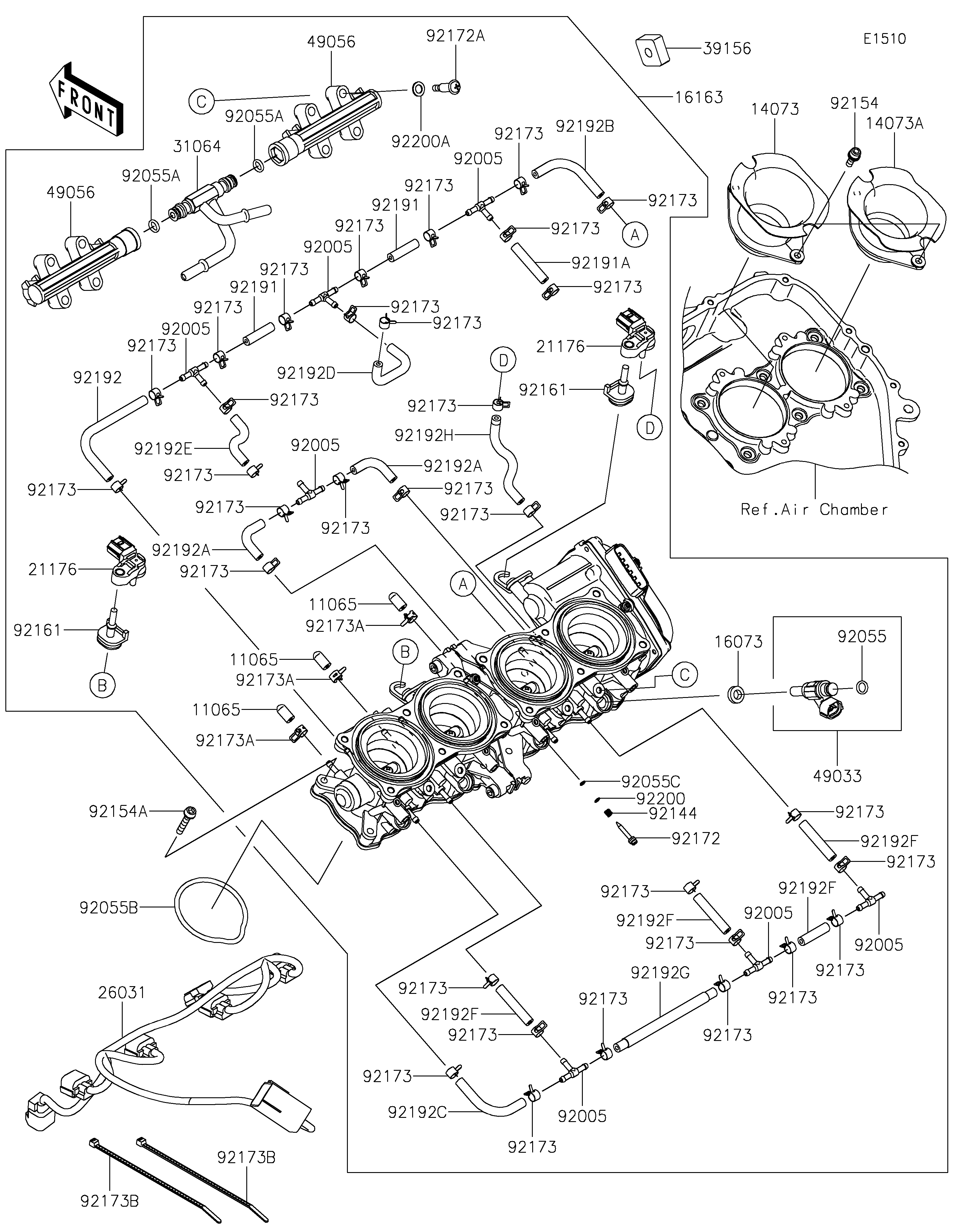 Throttle ภาพแยกชิ้นส่วน