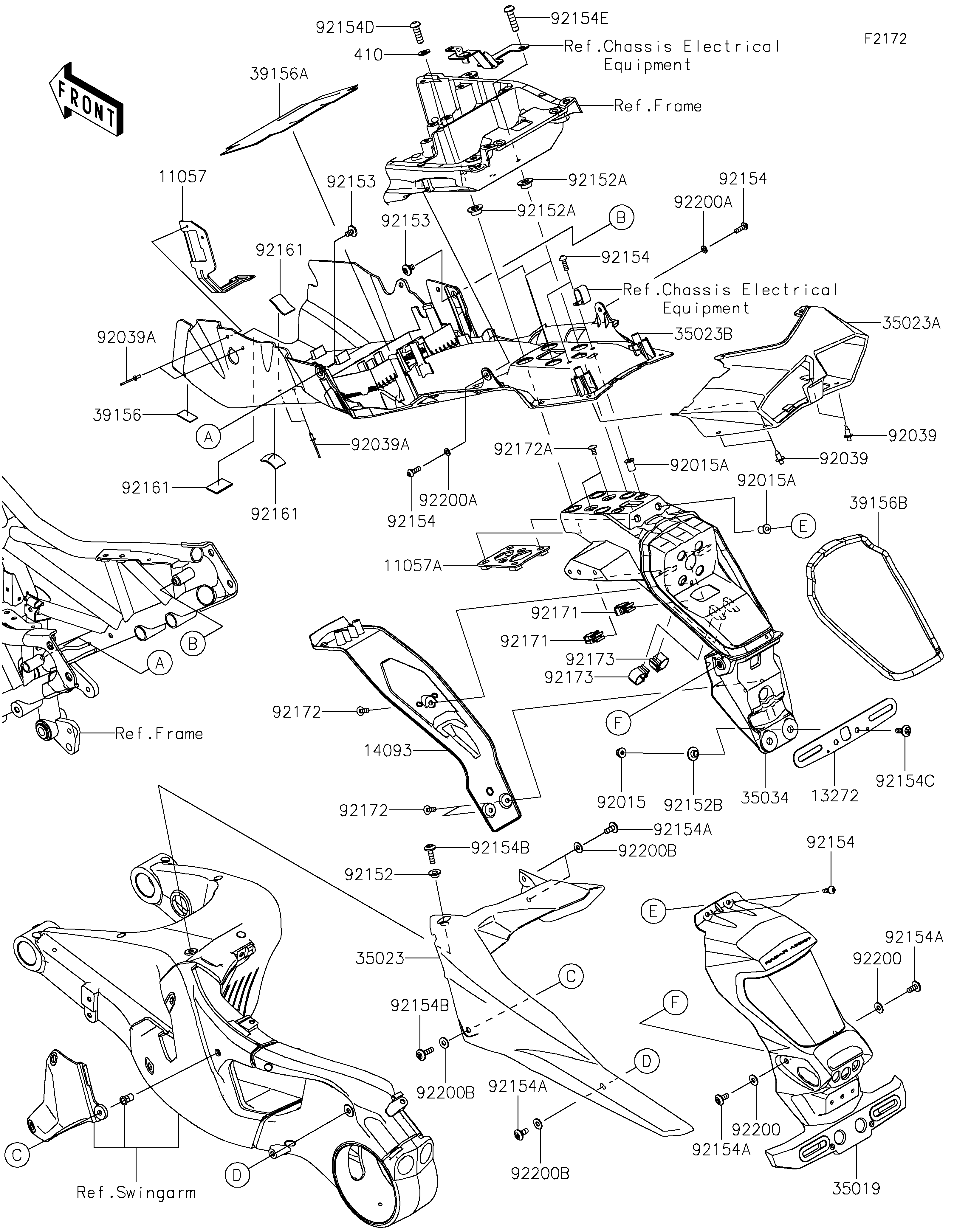 Rear Fender(s) Sơ đồ tách chi tiết