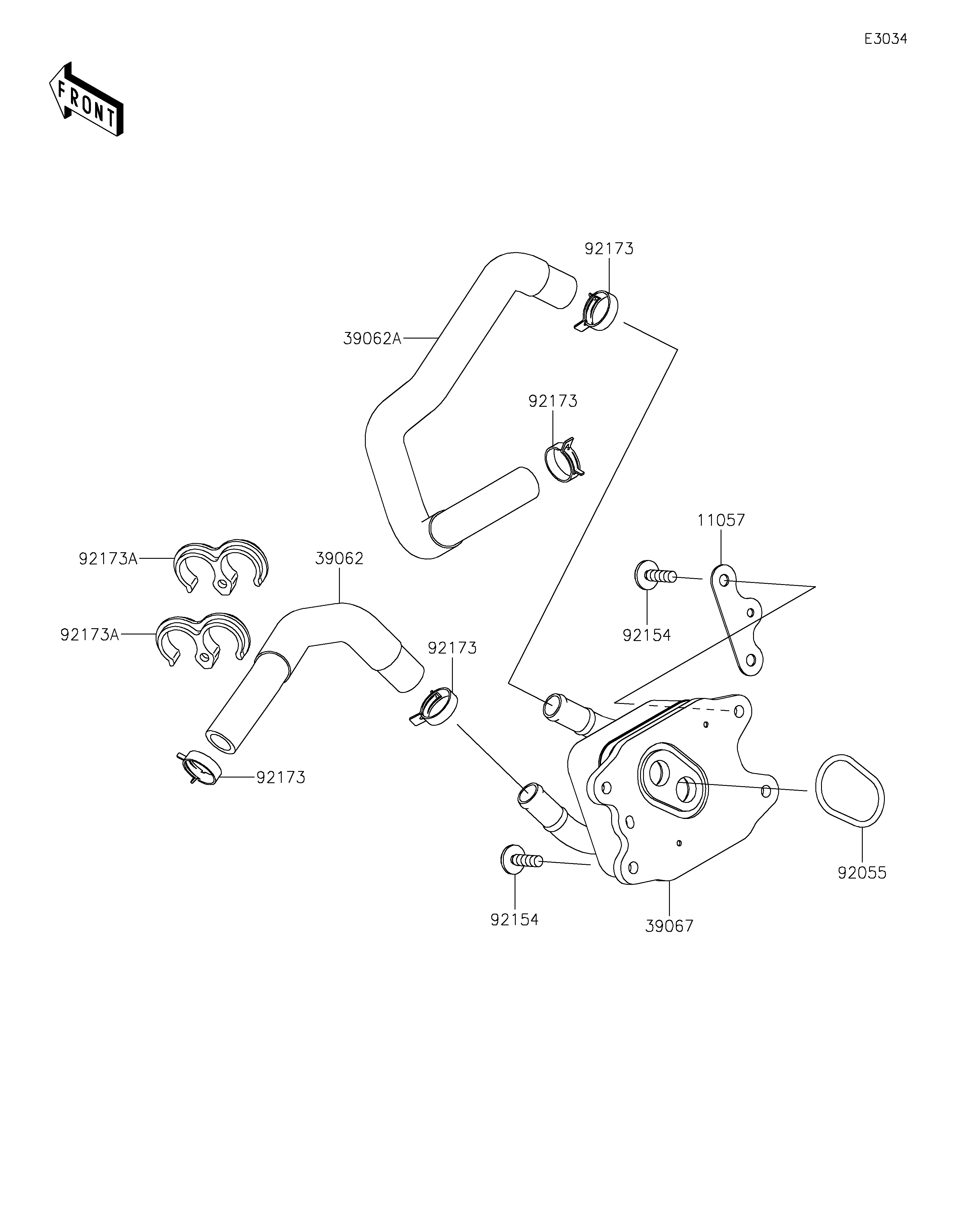 Oil Cooler Sơ đồ tách chi tiết