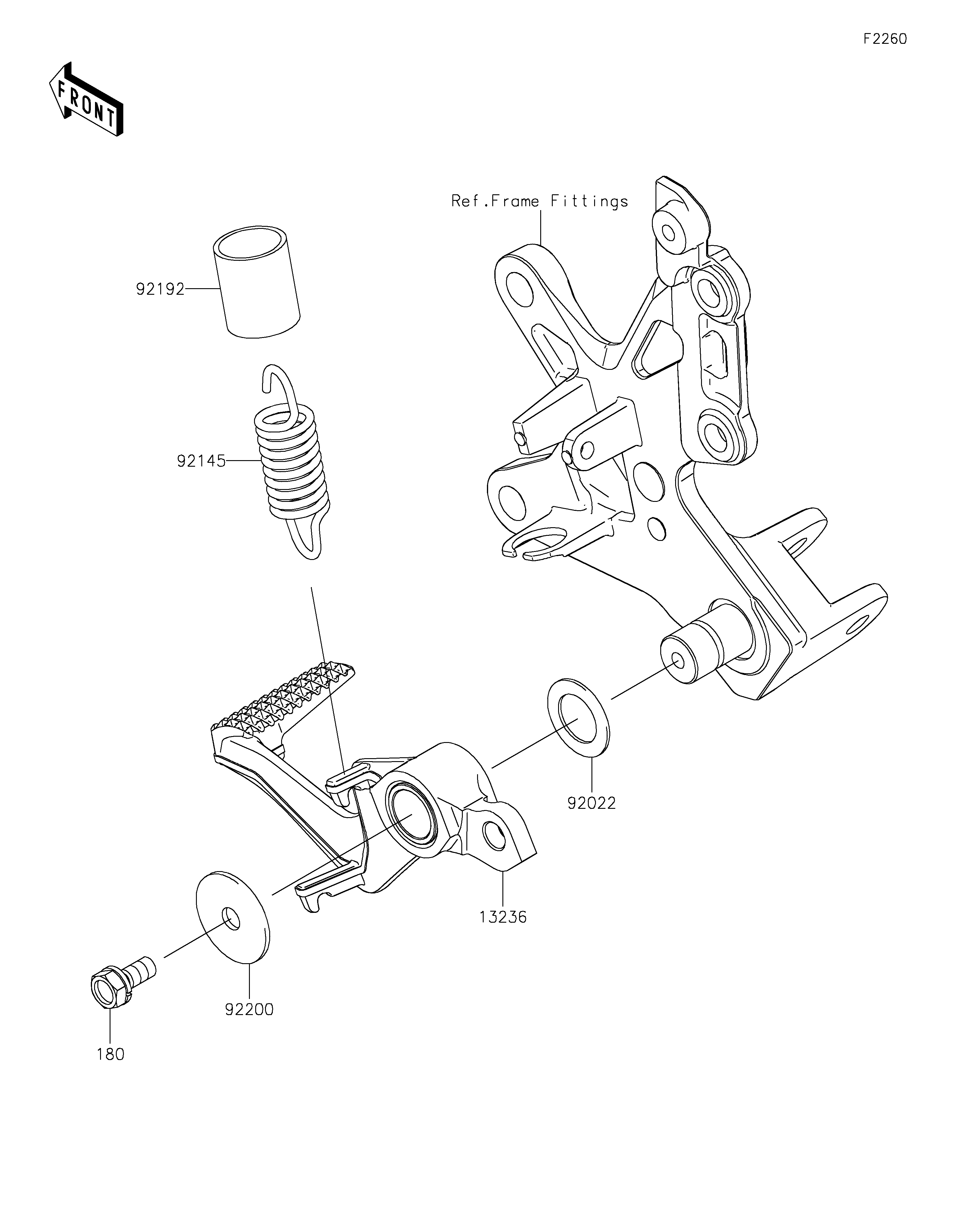 Brake Pedal/Torque Link Despieces