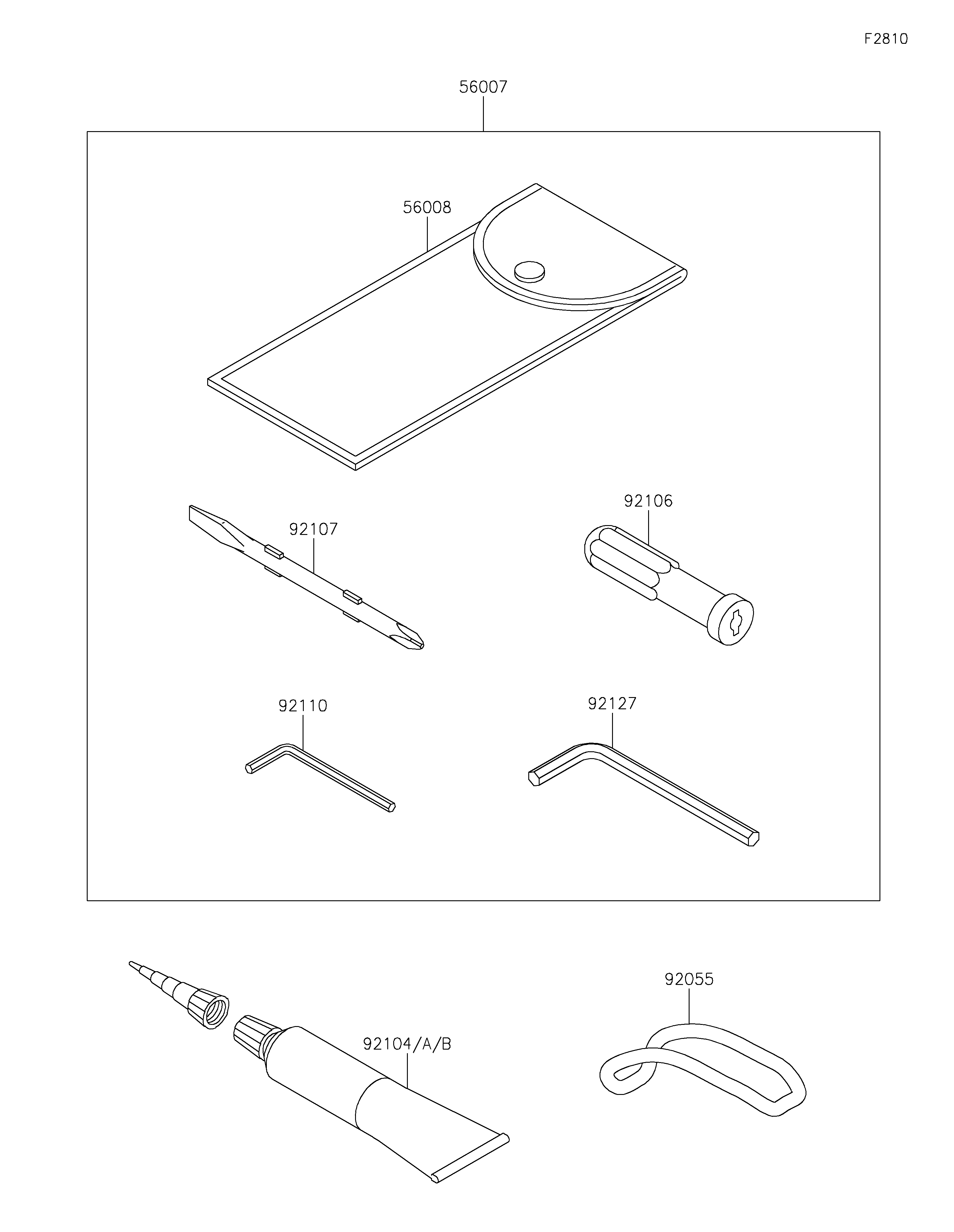 Owner's Tools ภาพแยกชิ้นส่วน