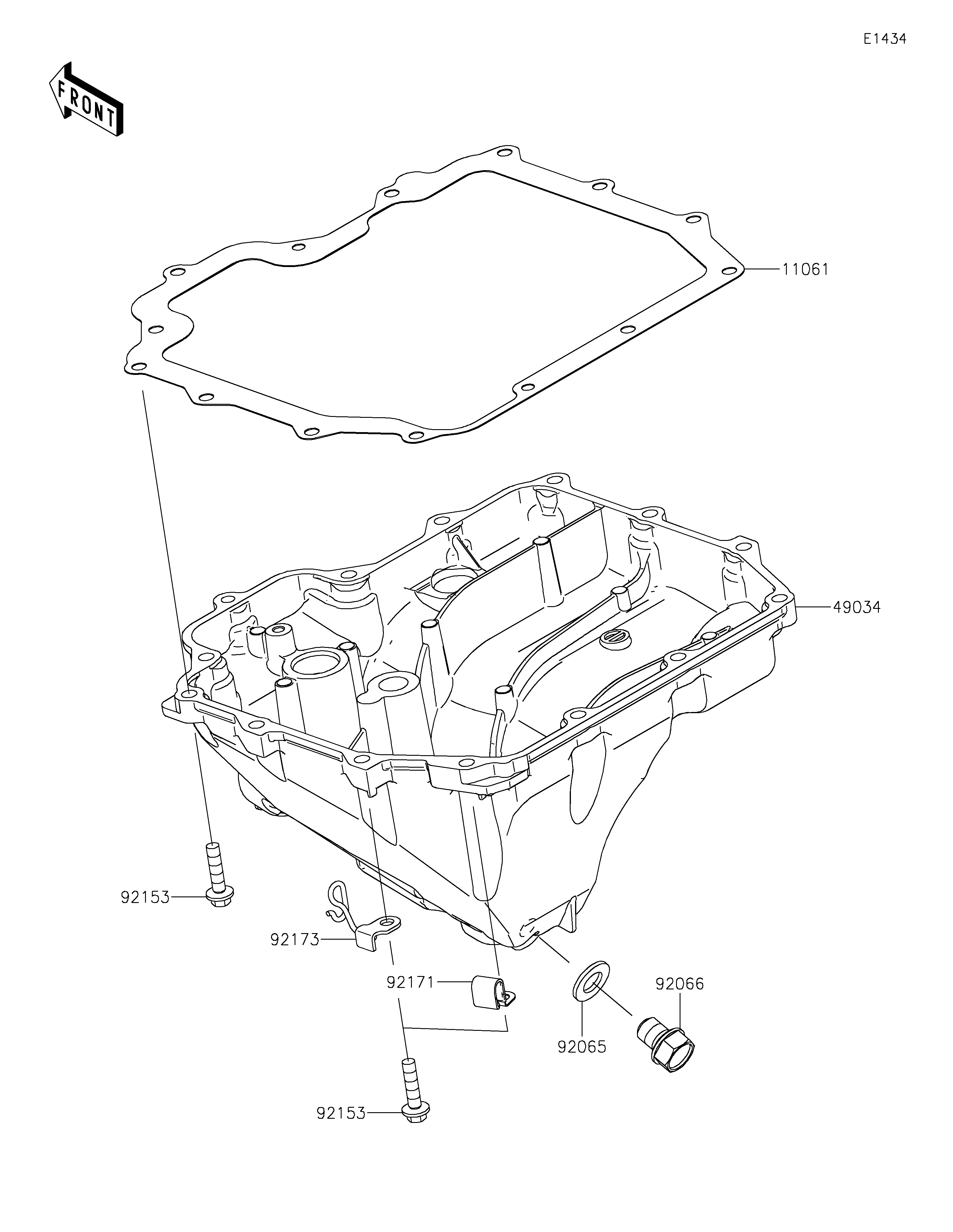 Oil Pan ภาพแยกชิ้นส่วน