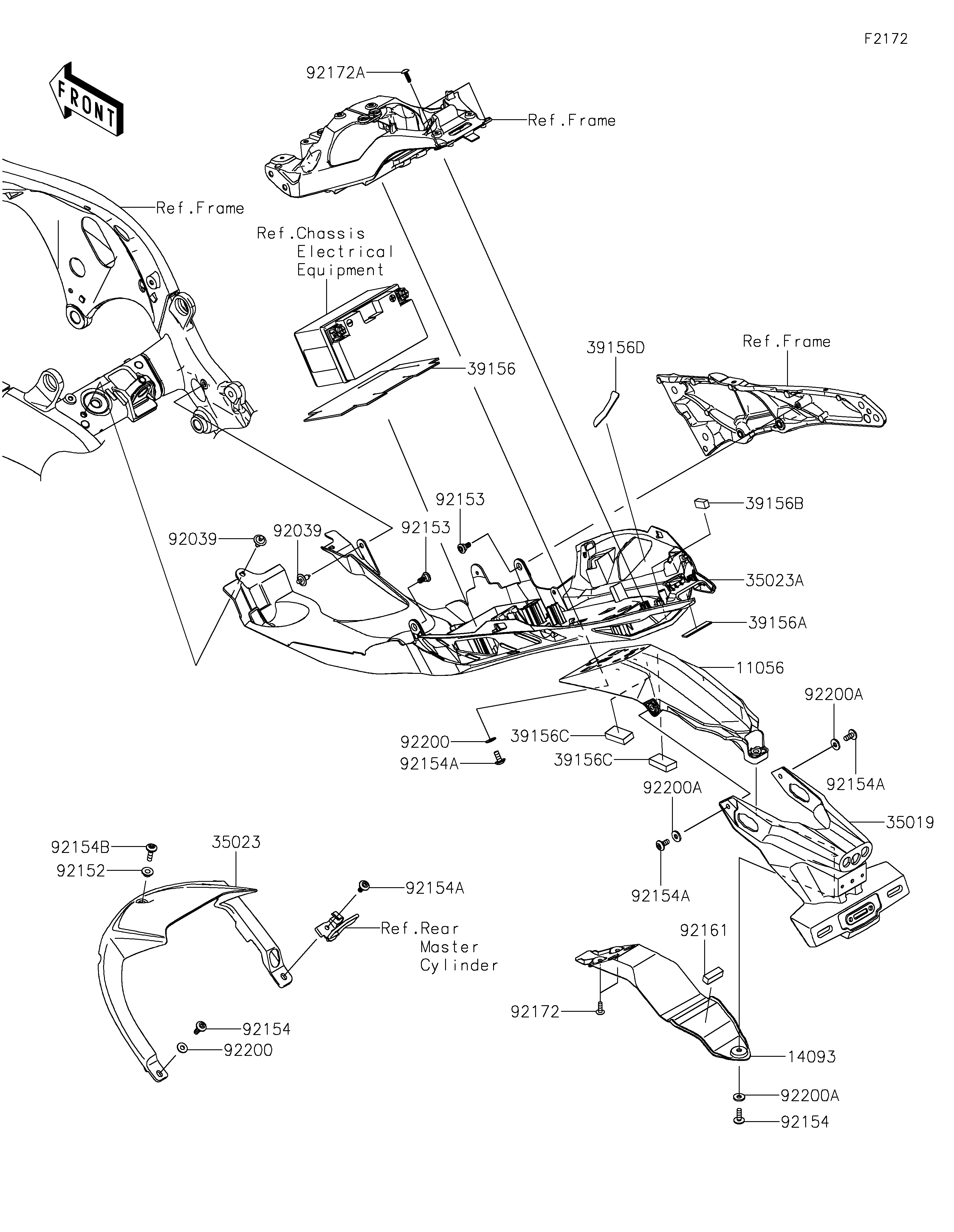 Rear Fender(s) ภาพแยกชิ้นส่วน